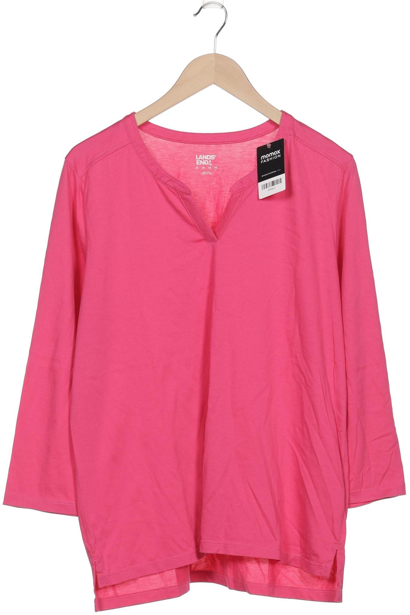 

Lands End Damen Langarmshirt, pink, Gr. 42
