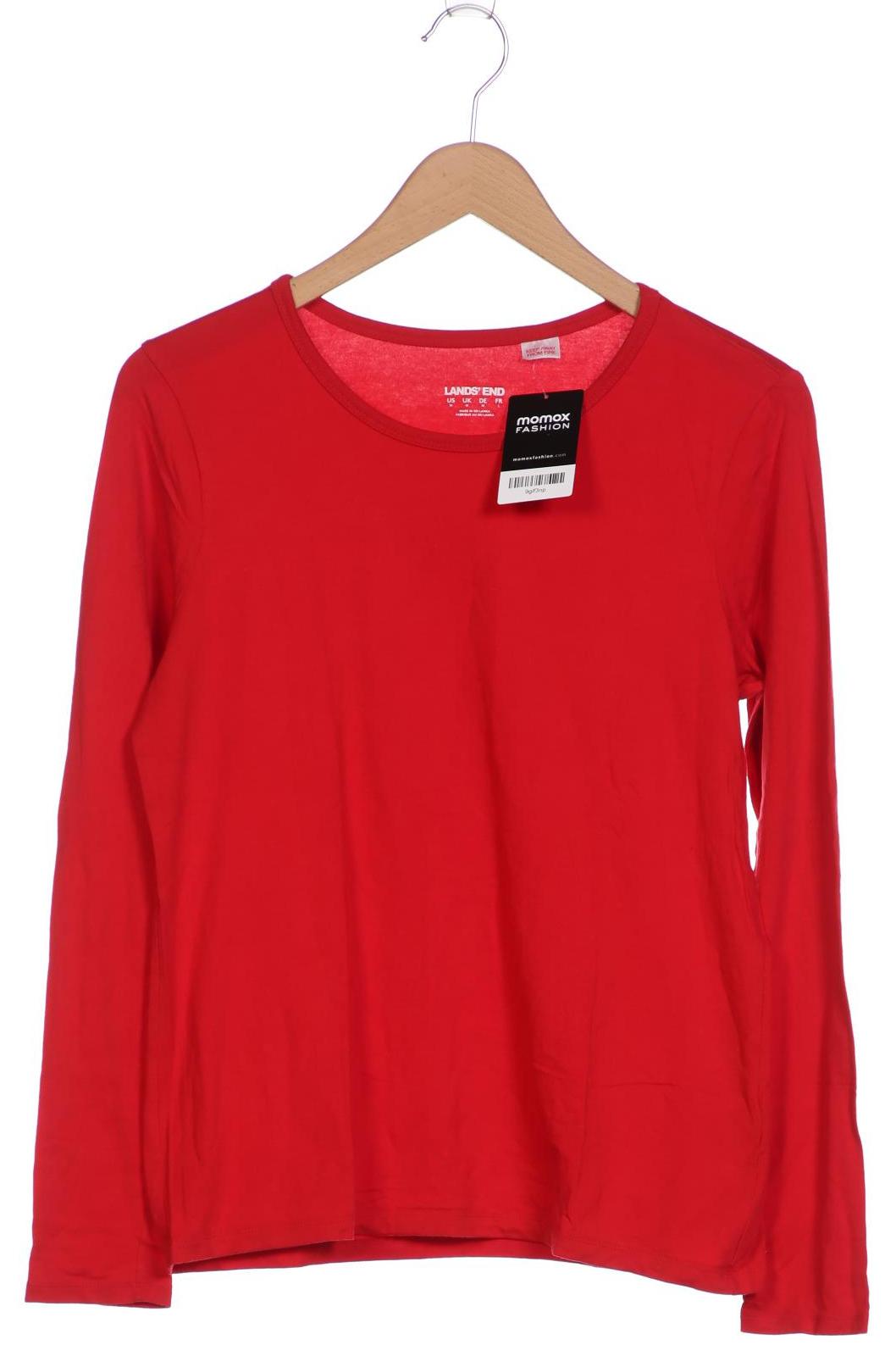 

Lands End Damen Langarmshirt, rot, Gr. 38
