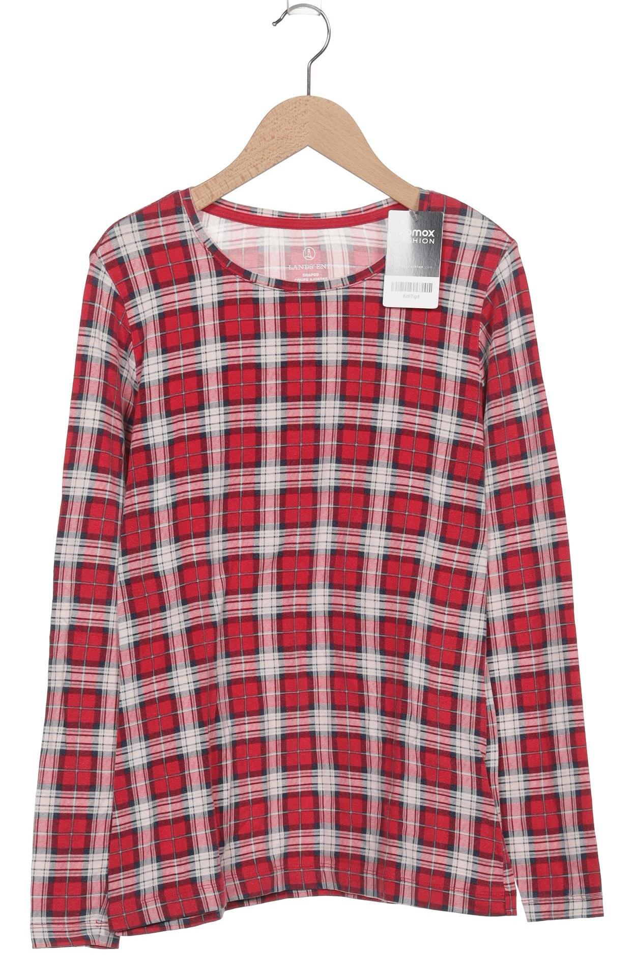 

Lands End Damen Langarmshirt, rot, Gr. 38