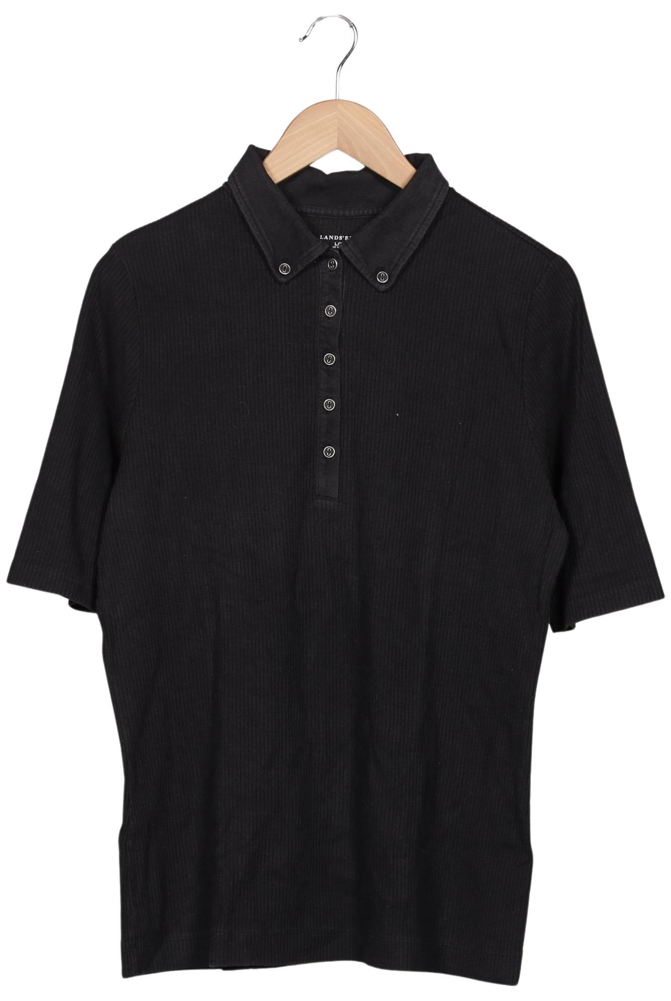 

Lands End Damen Poloshirt, schwarz, Gr. 42
