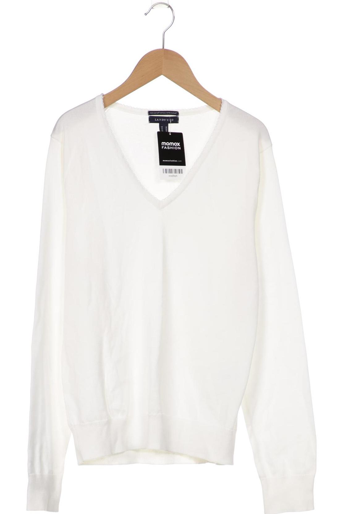 

Lands End Damen Pullover, cremeweiß