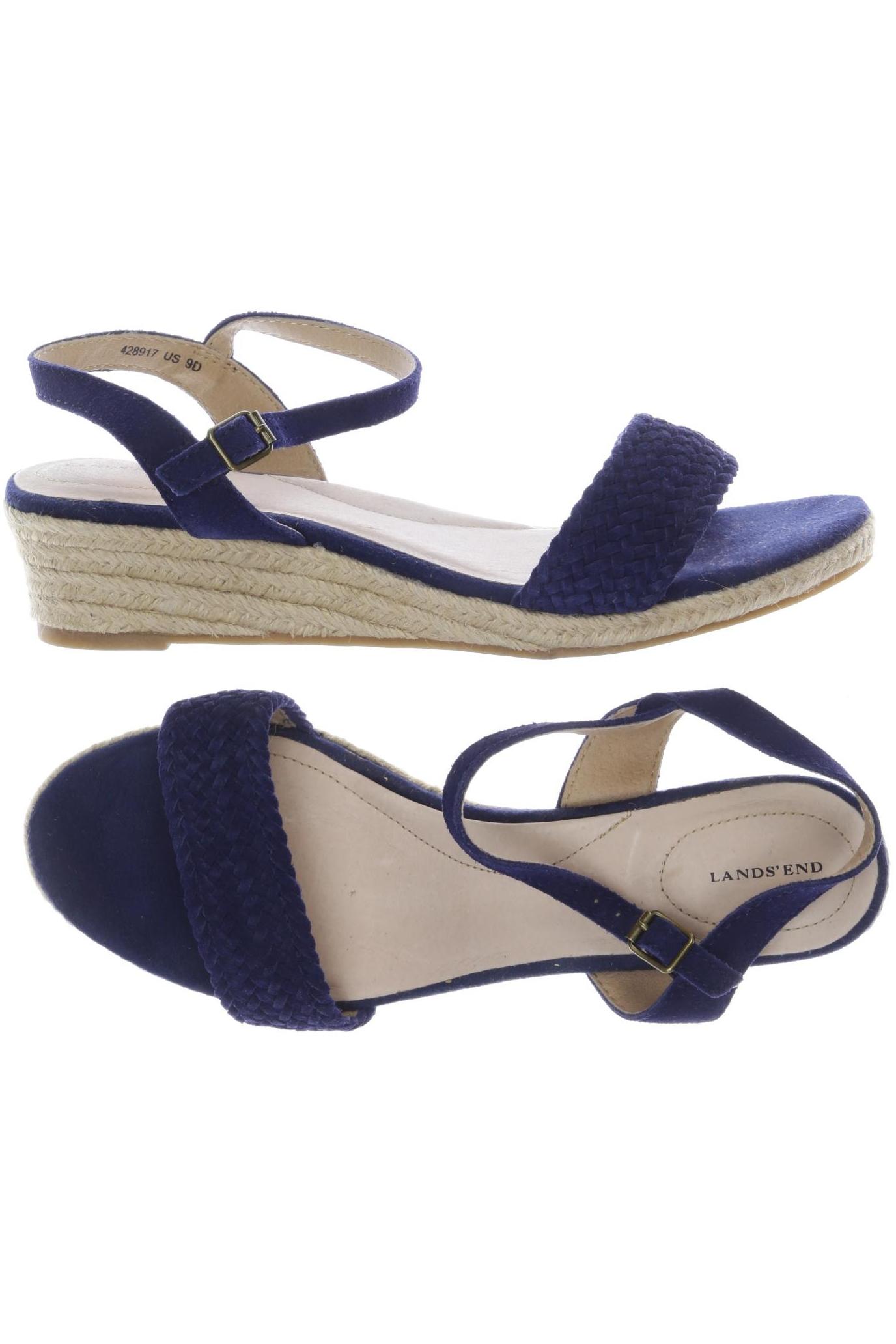 

Lands End Damen Sandale, marineblau, Gr. 9