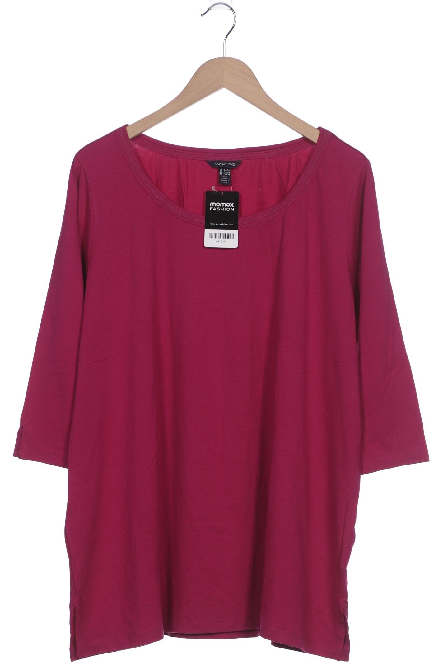 

Lands End Damen Langarmshirt, pink, Gr. 52