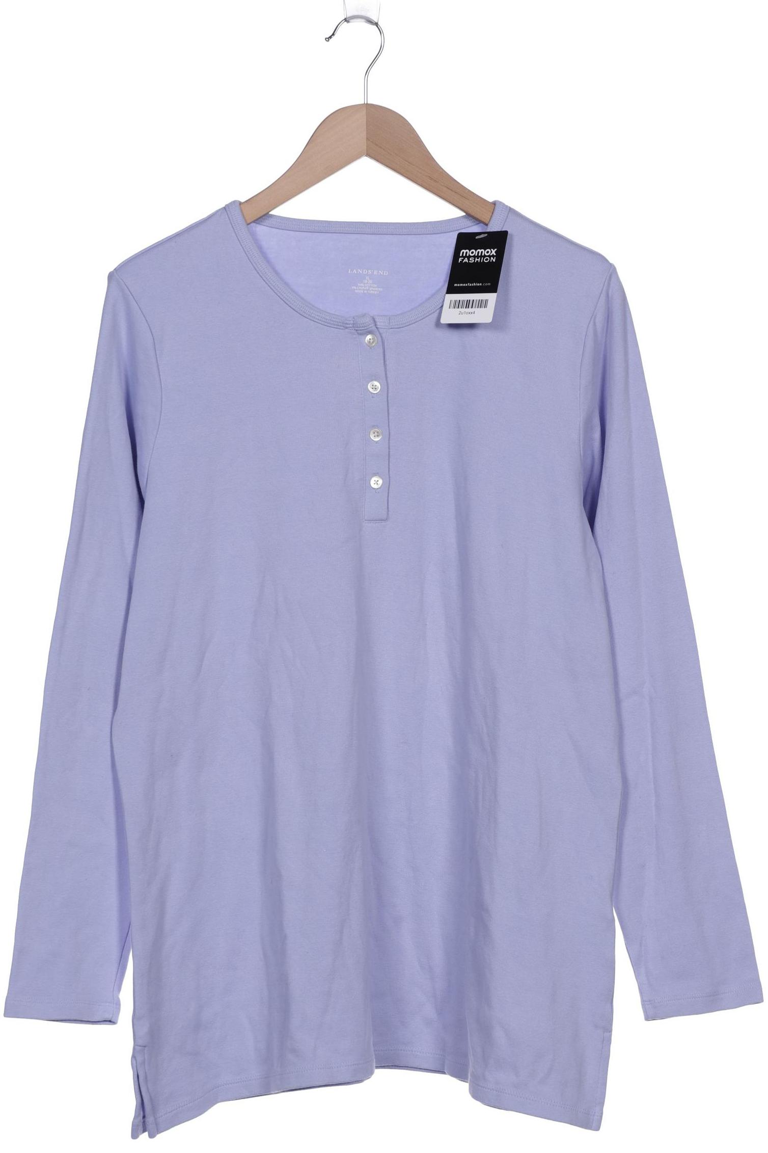 

Lands End Damen Langarmshirt, flieder, Gr. 44