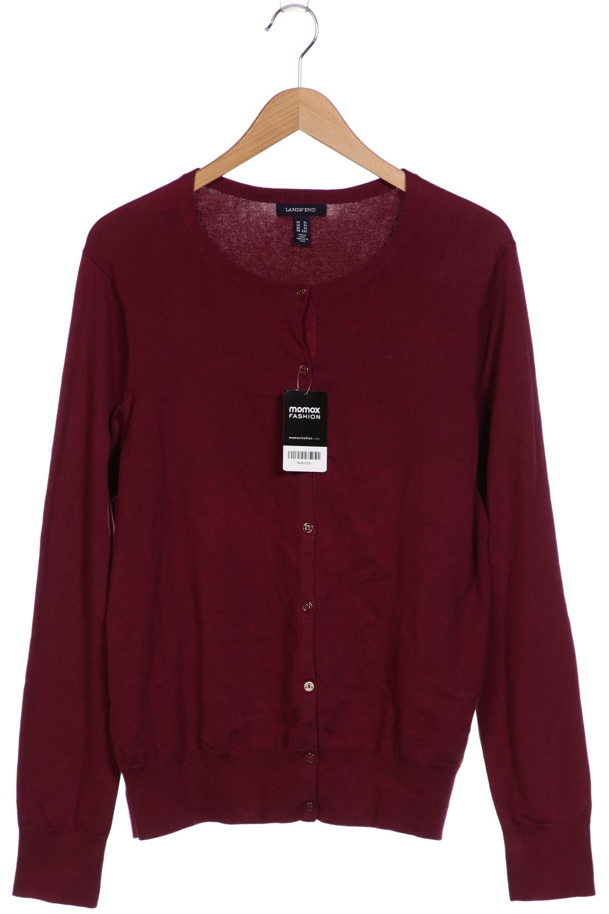 

Lands End Damen Strickjacke, bordeaux, Gr. 44