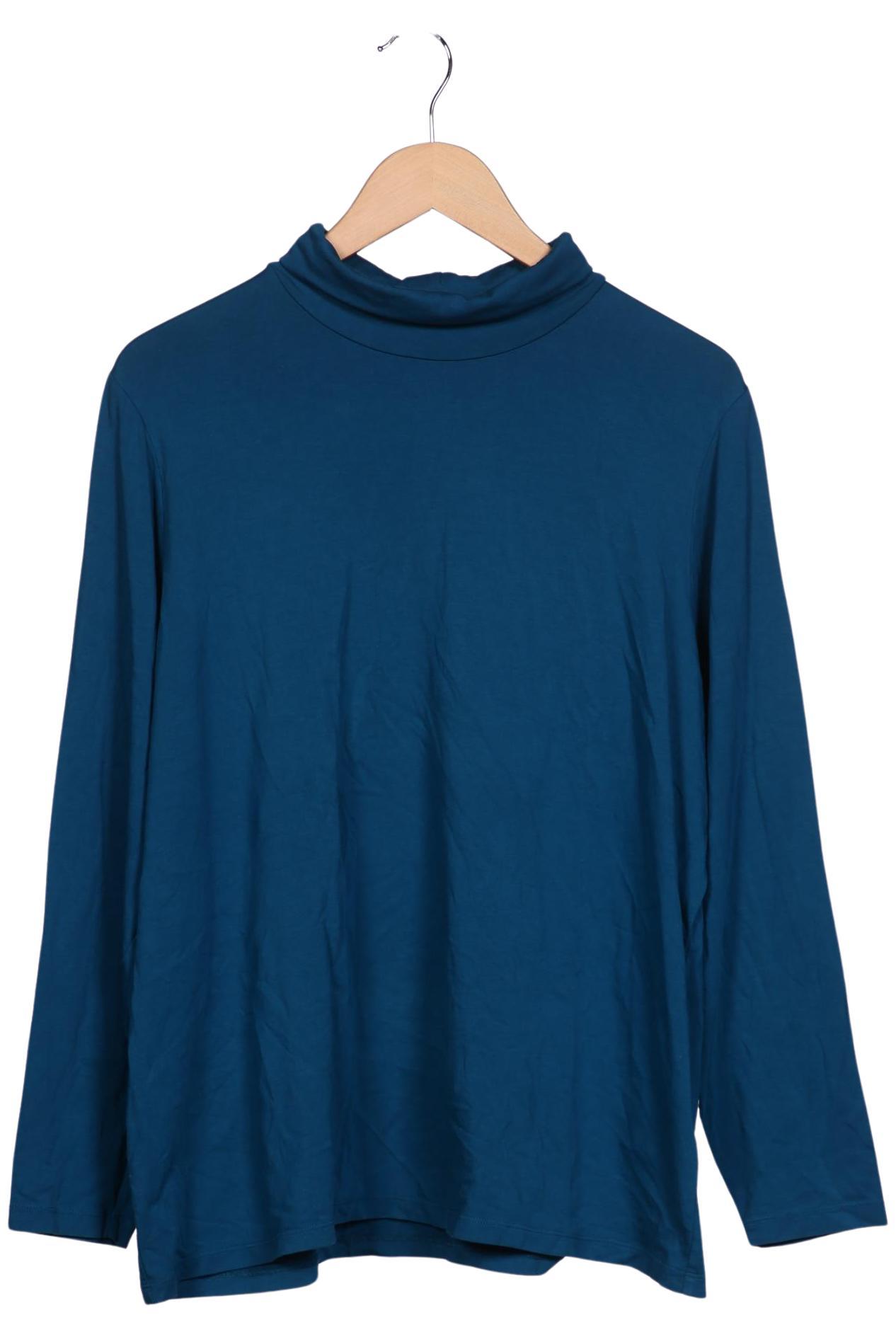 

Lands End Damen Langarmshirt, blau, Gr. 52
