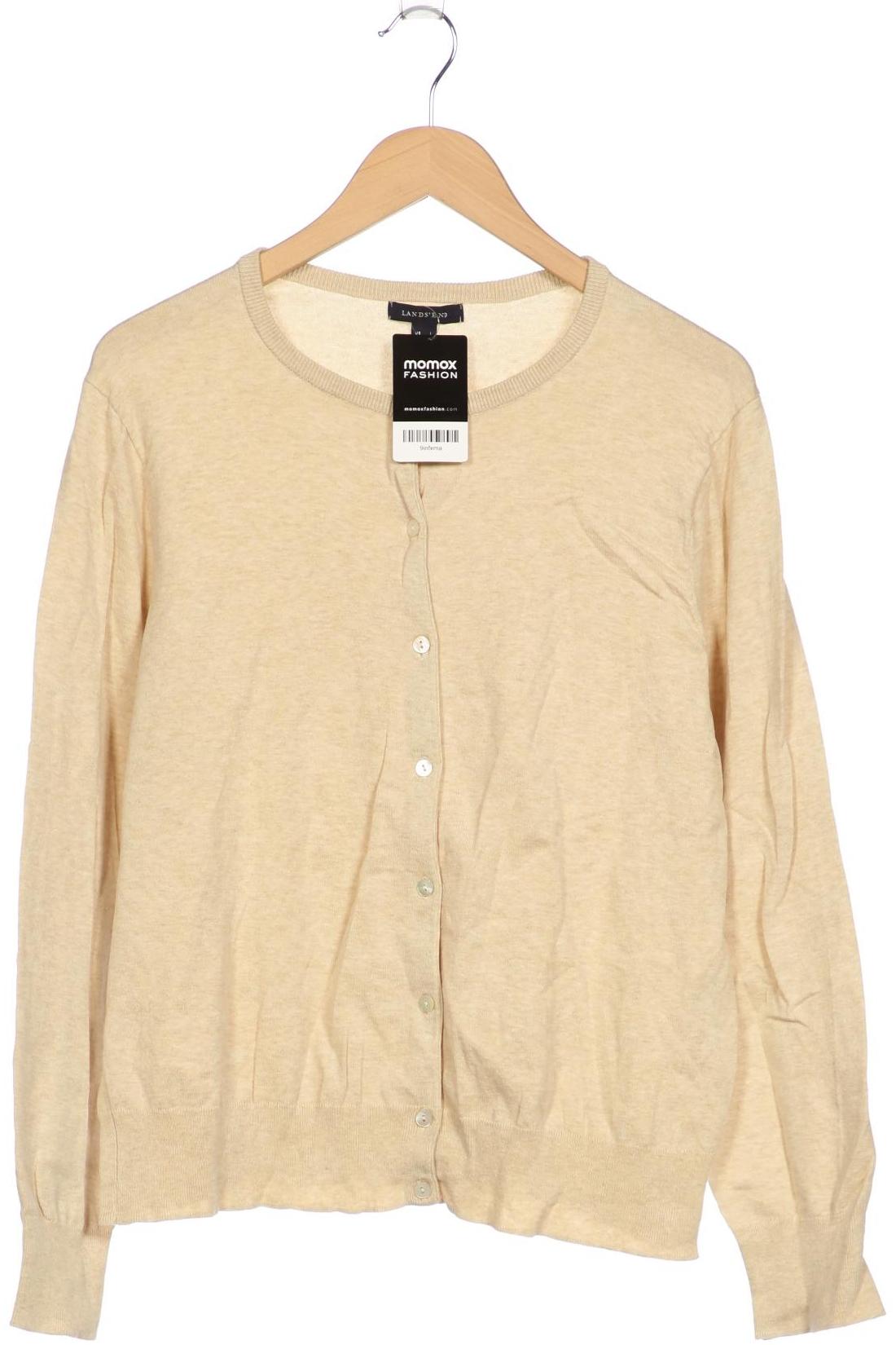 

Lands End Damen Strickjacke, beige, Gr. 42