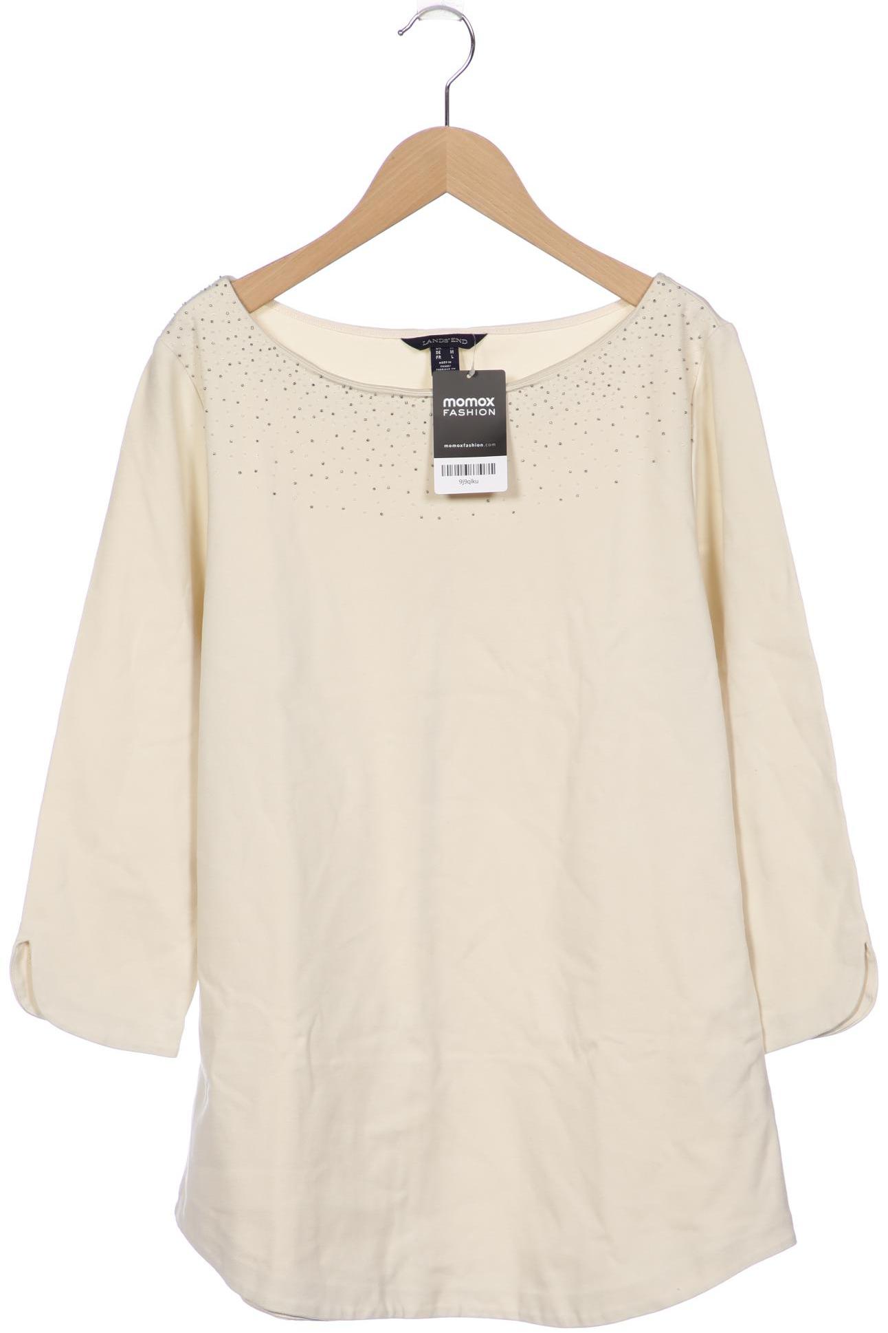 

Lands End Damen Langarmshirt, cremeweiß, Gr. 38