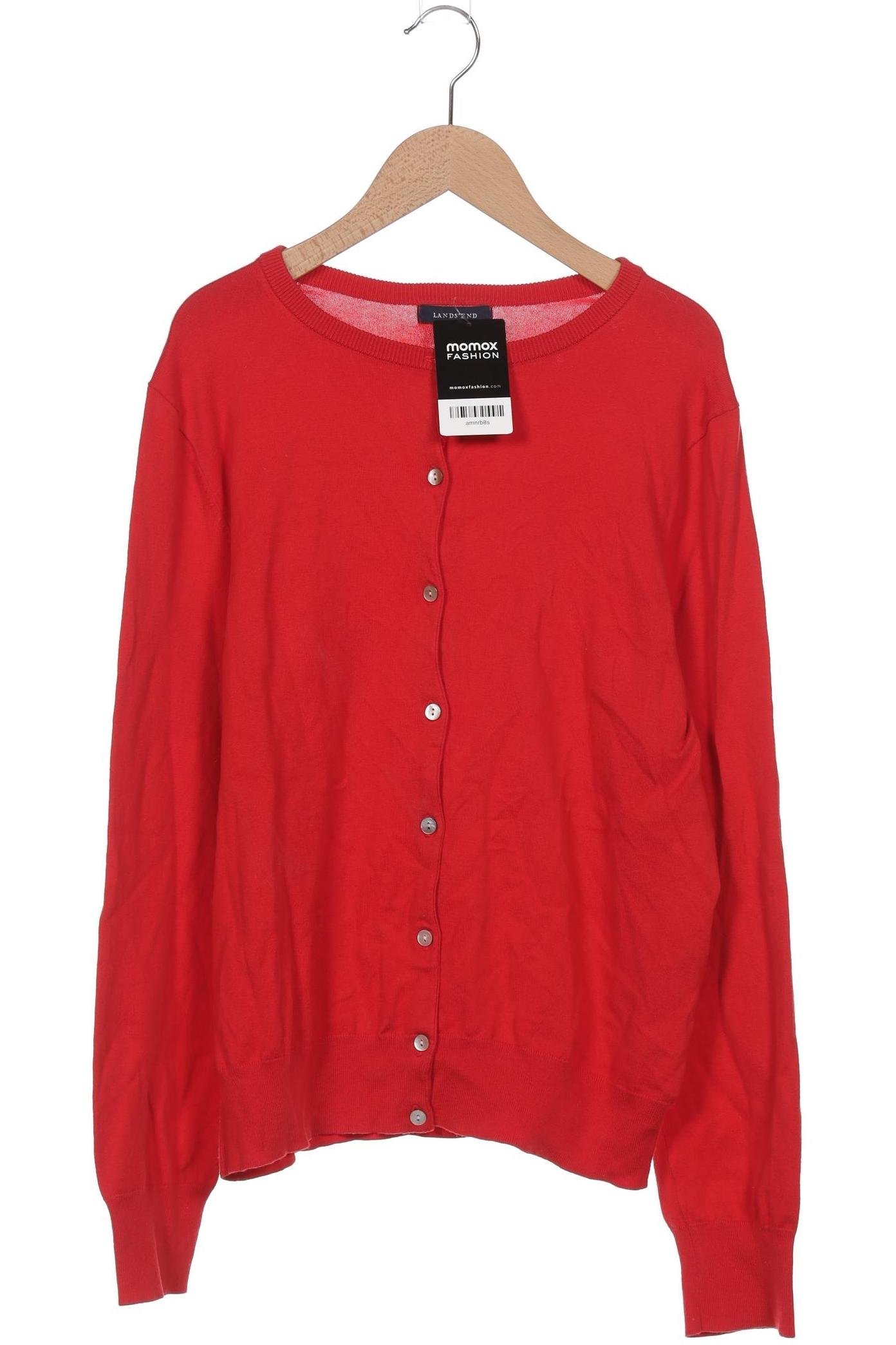 

Lands End Damen Strickjacke, rot, Gr. 38