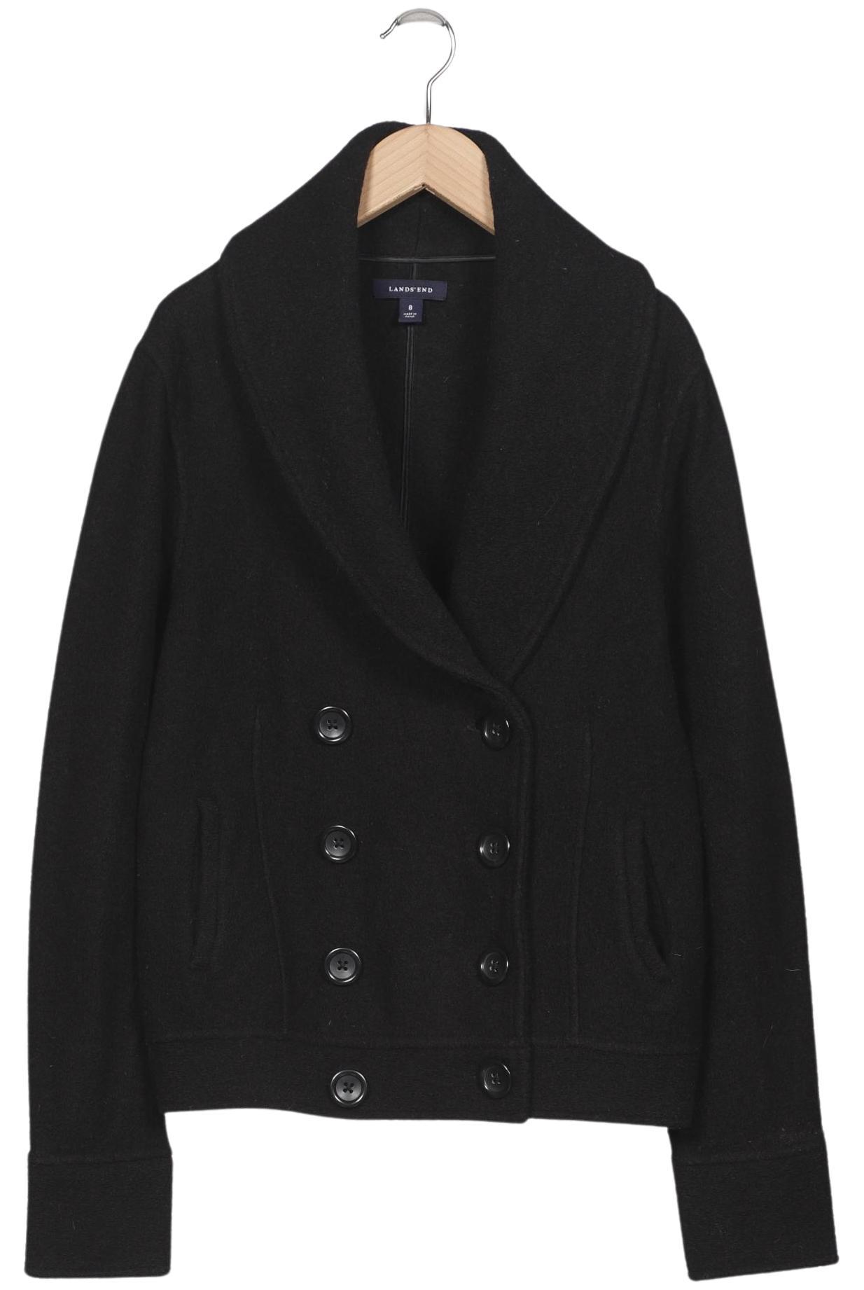 

Lands End Damen Jacke, schwarz, Gr. 8