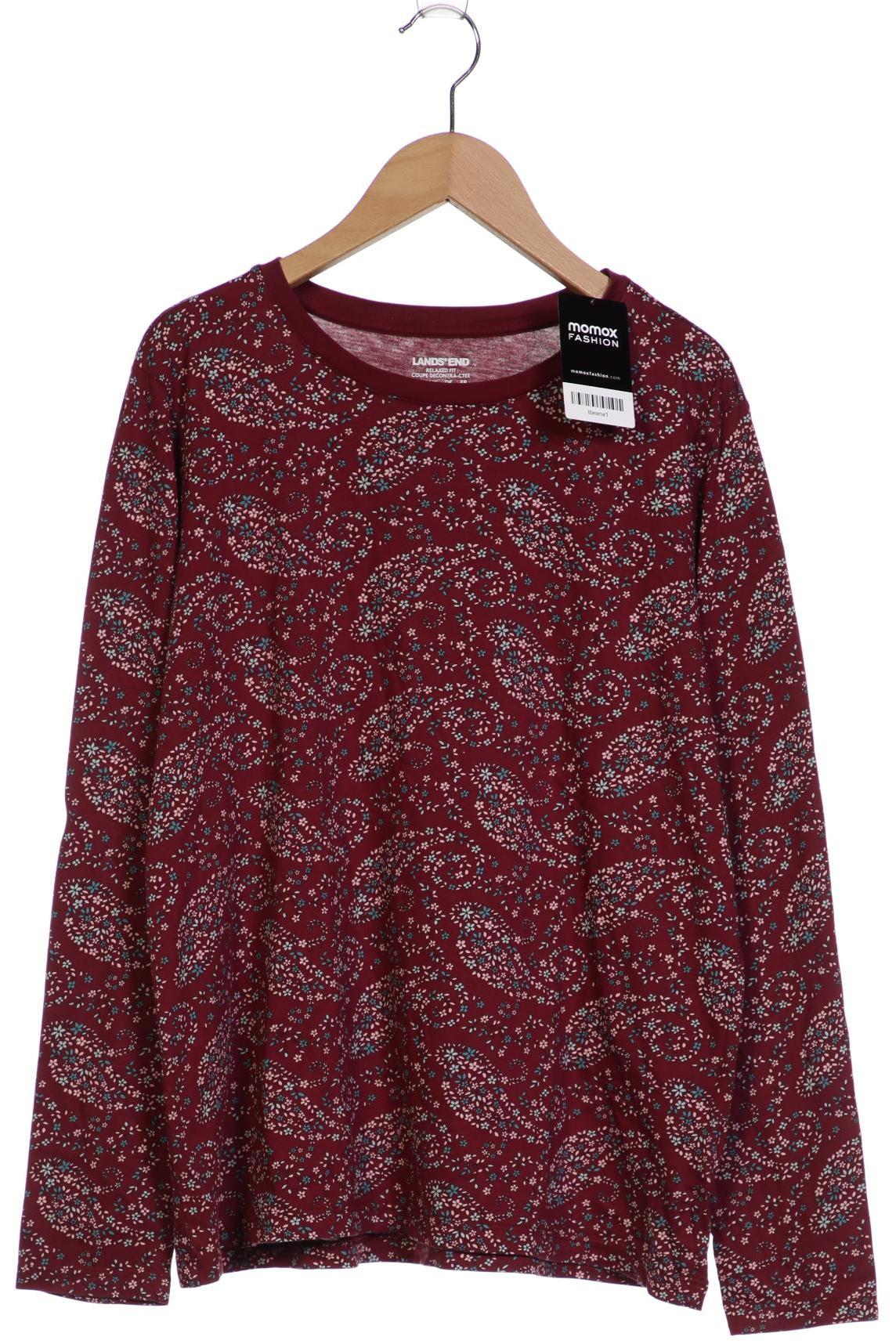 

Lands End Damen Langarmshirt, bordeaux