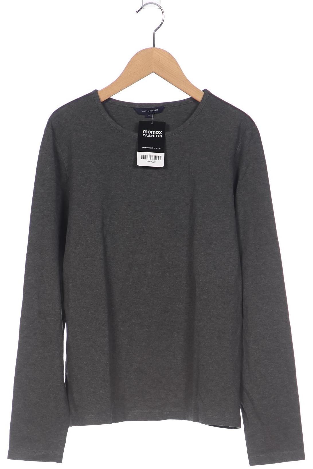 

Lands End Damen Langarmshirt, grau, Gr. 38