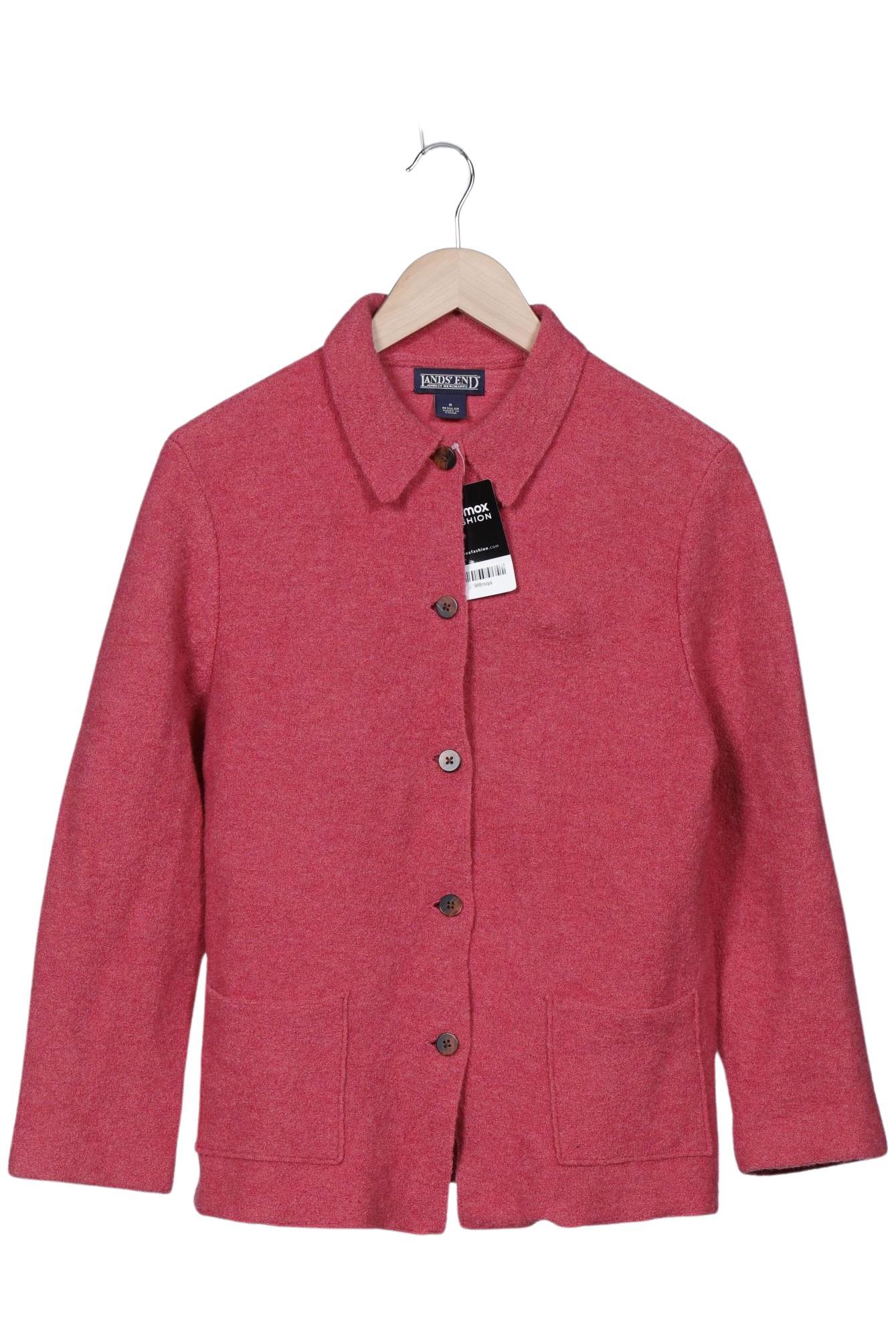 

Lands End Damen Strickjacke, rot, Gr. 8