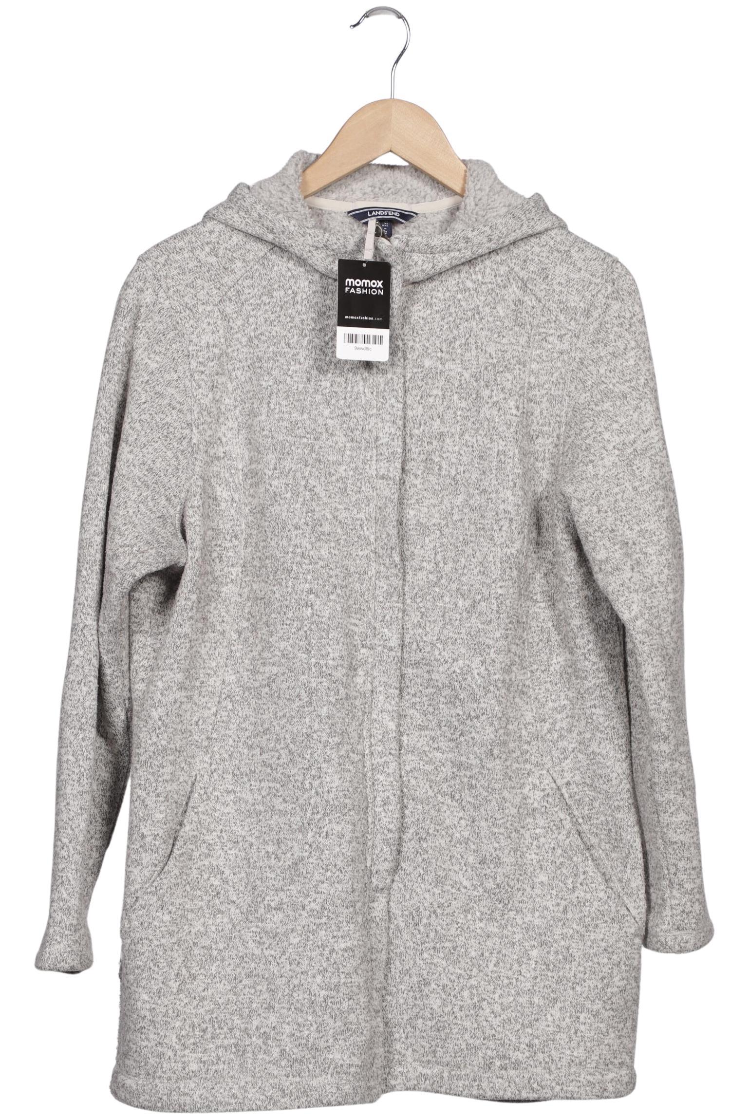 

Lands End Damen Kapuzenpullover, grau, Gr. 44
