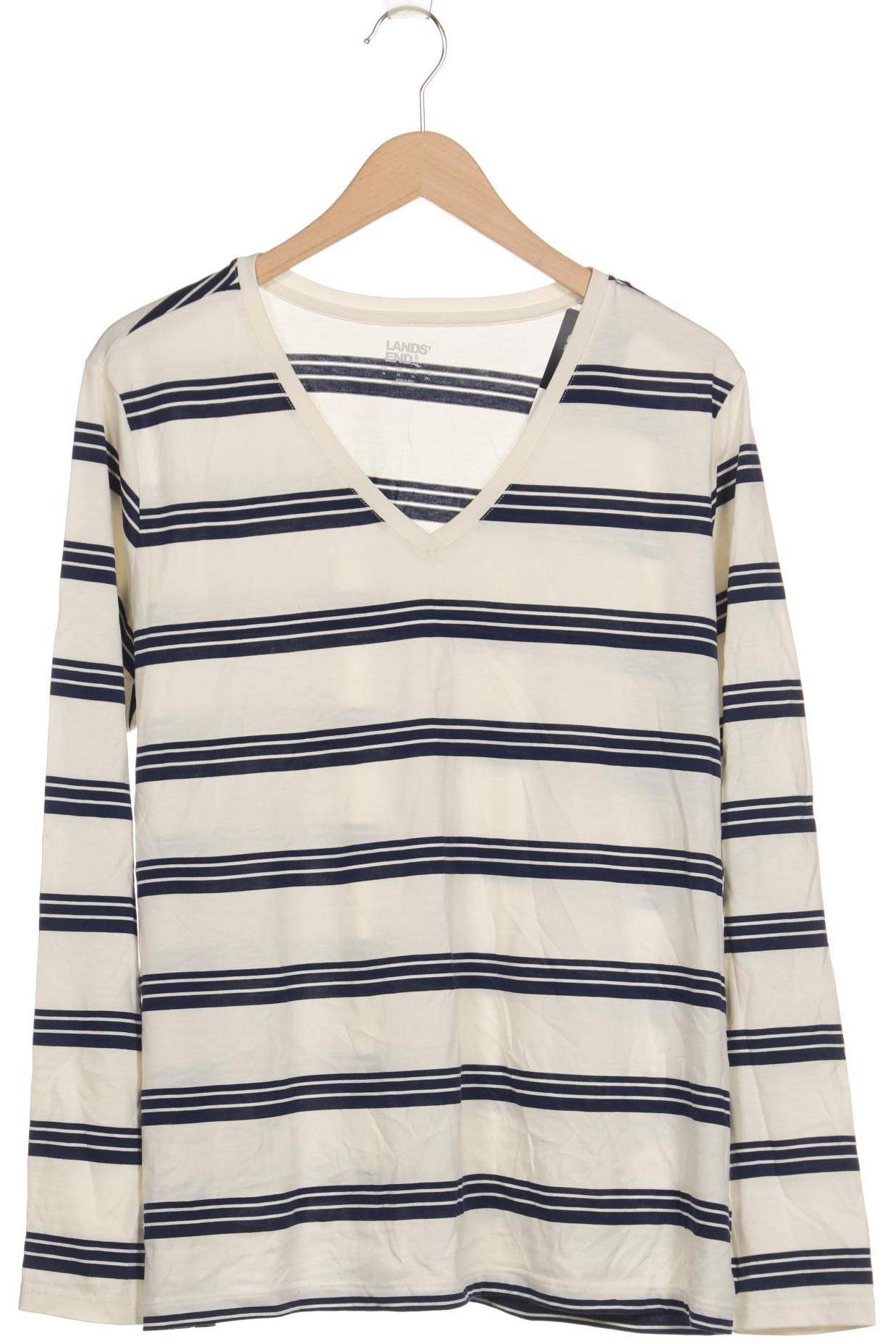 

Lands End Damen Langarmshirt, cremeweiß, Gr. 44
