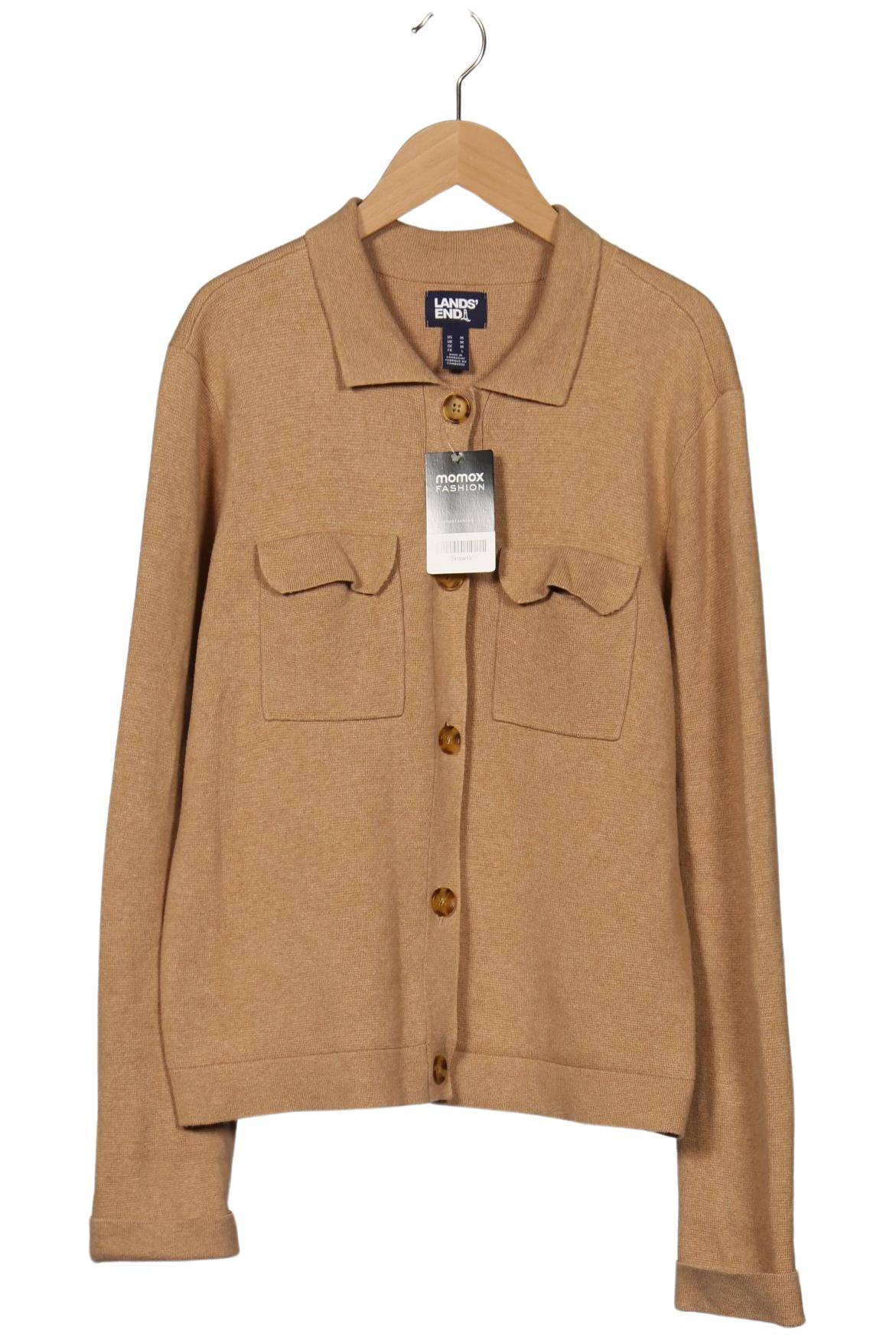 

Lands End Damen Strickjacke, beige, Gr. 38