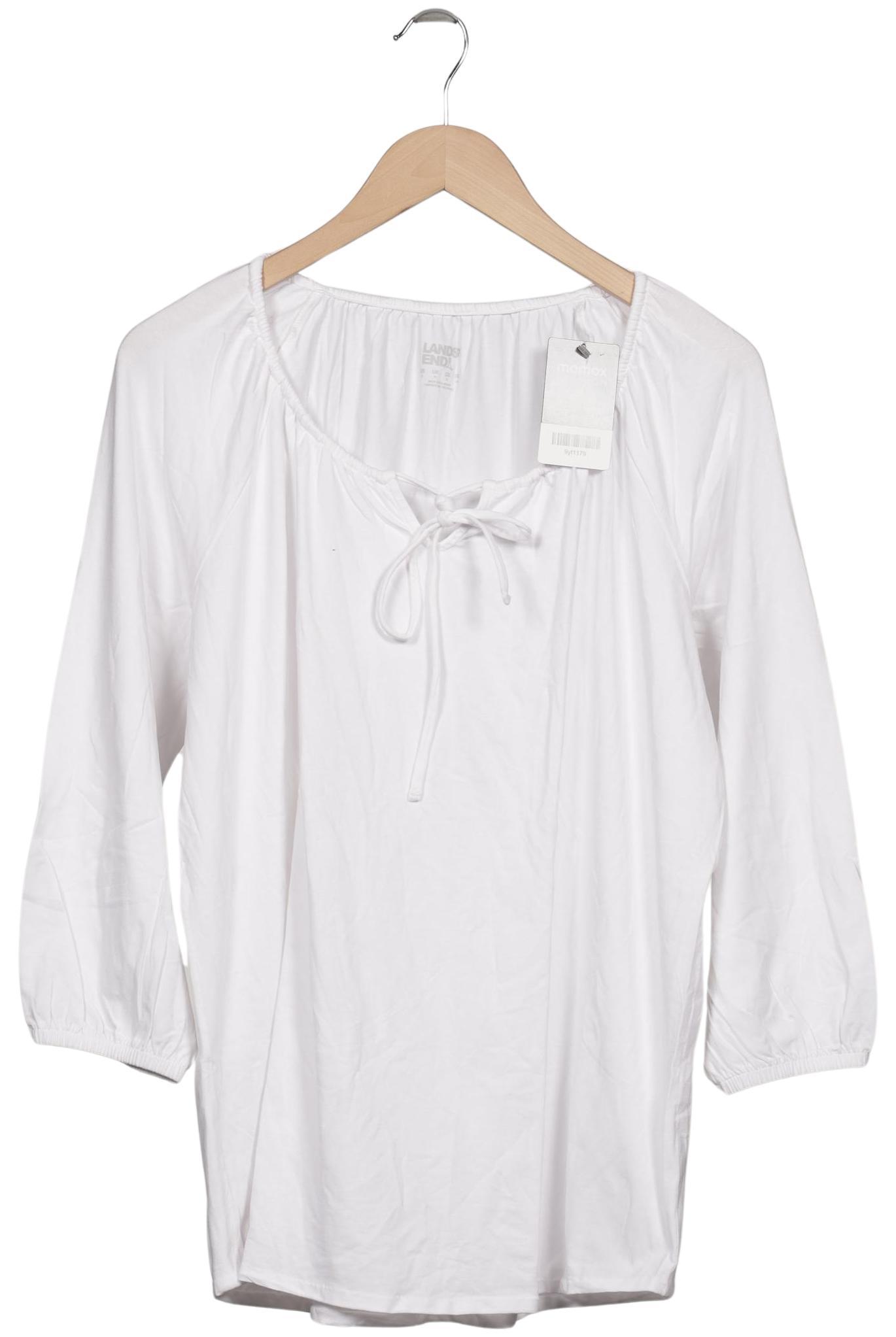 

Lands End Damen Langarmshirt, weiß, Gr. 44