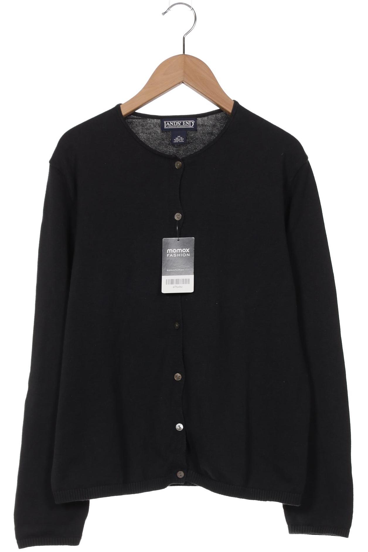 

Lands End Damen Strickjacke, schwarz, Gr. 38