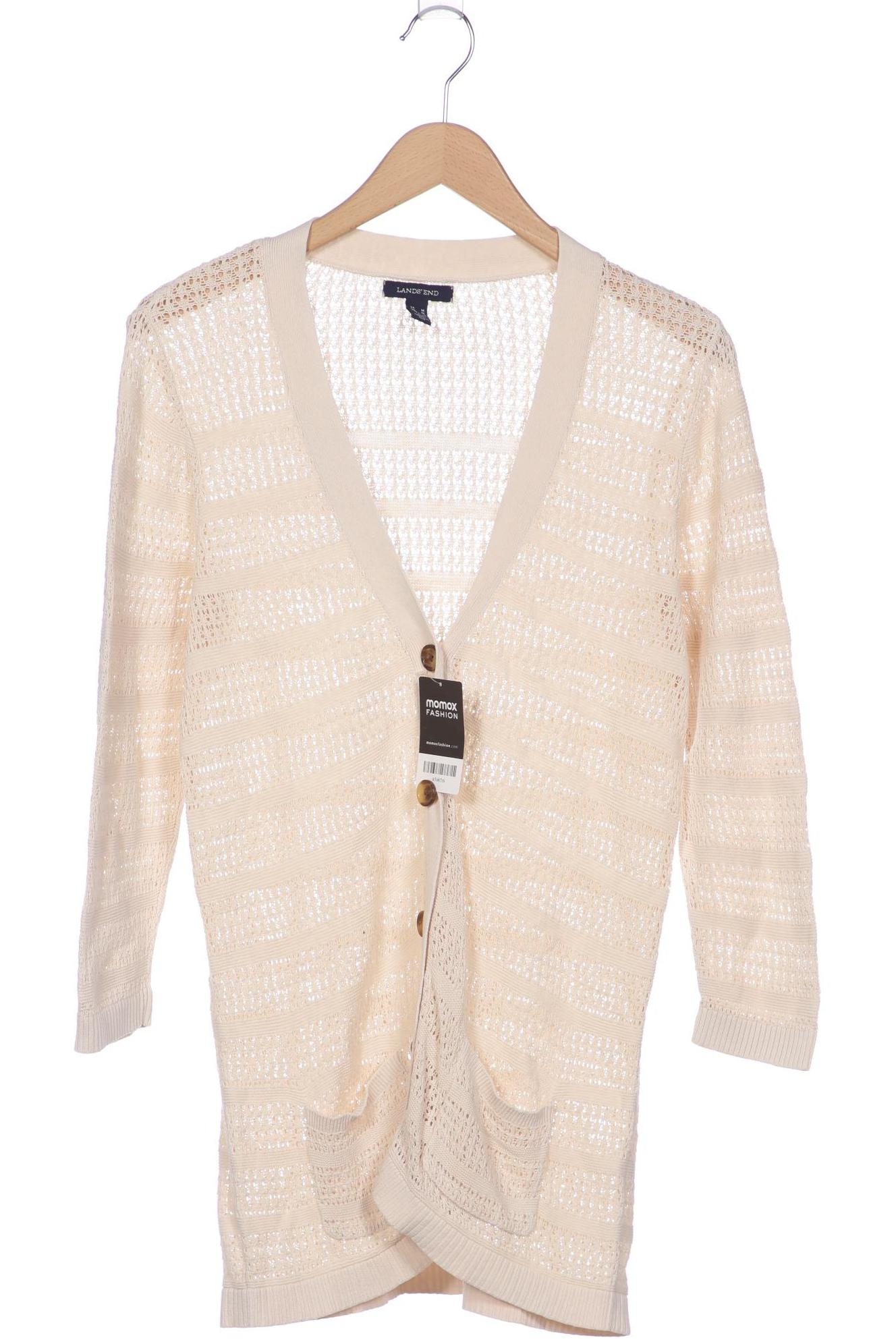 

Lands End Damen Strickjacke, beige, Gr. 38