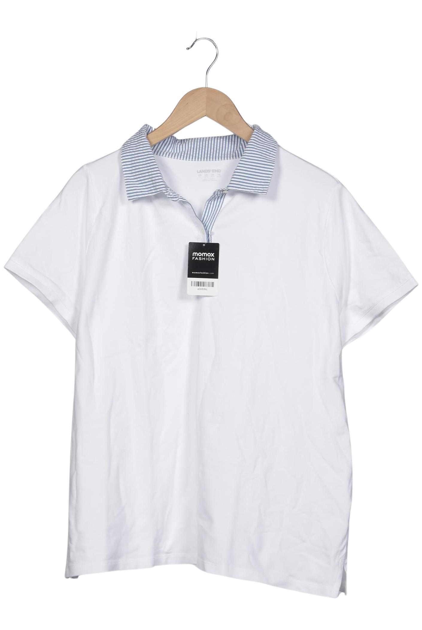 

Lands End Damen Poloshirt, weiß, Gr. 52