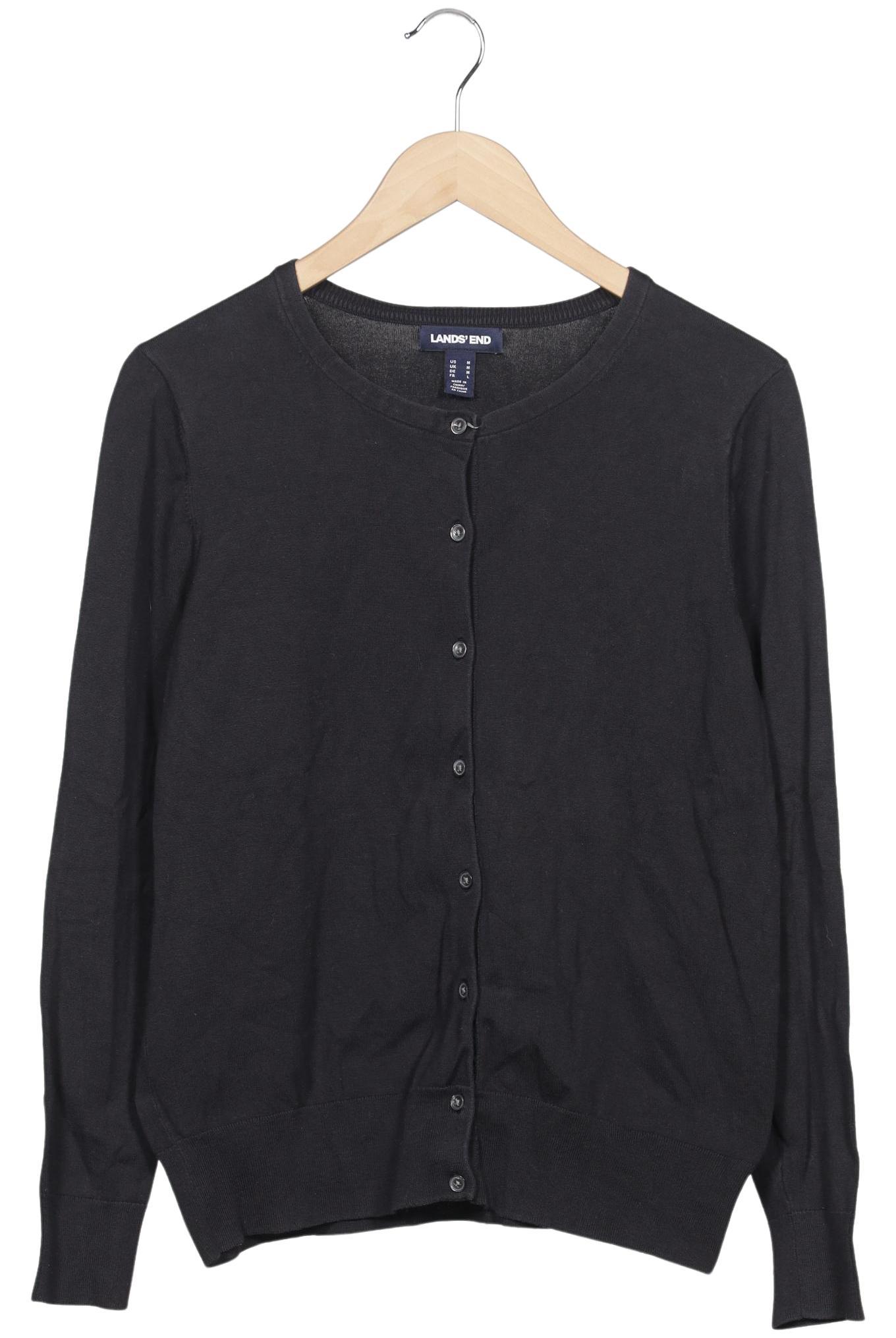 

Lands End Damen Strickjacke, schwarz, Gr. 38