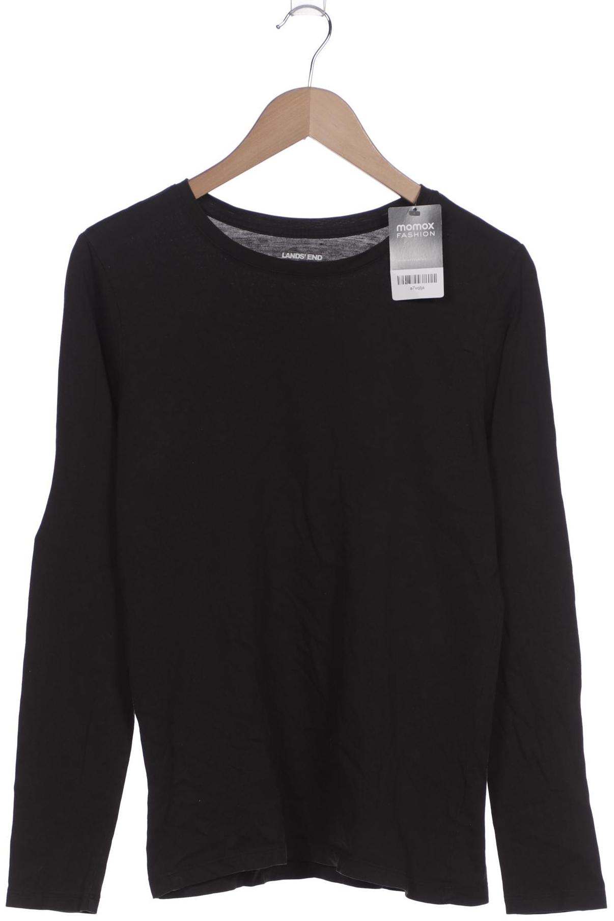

Lands End Damen Langarmshirt, schwarz, Gr. 34
