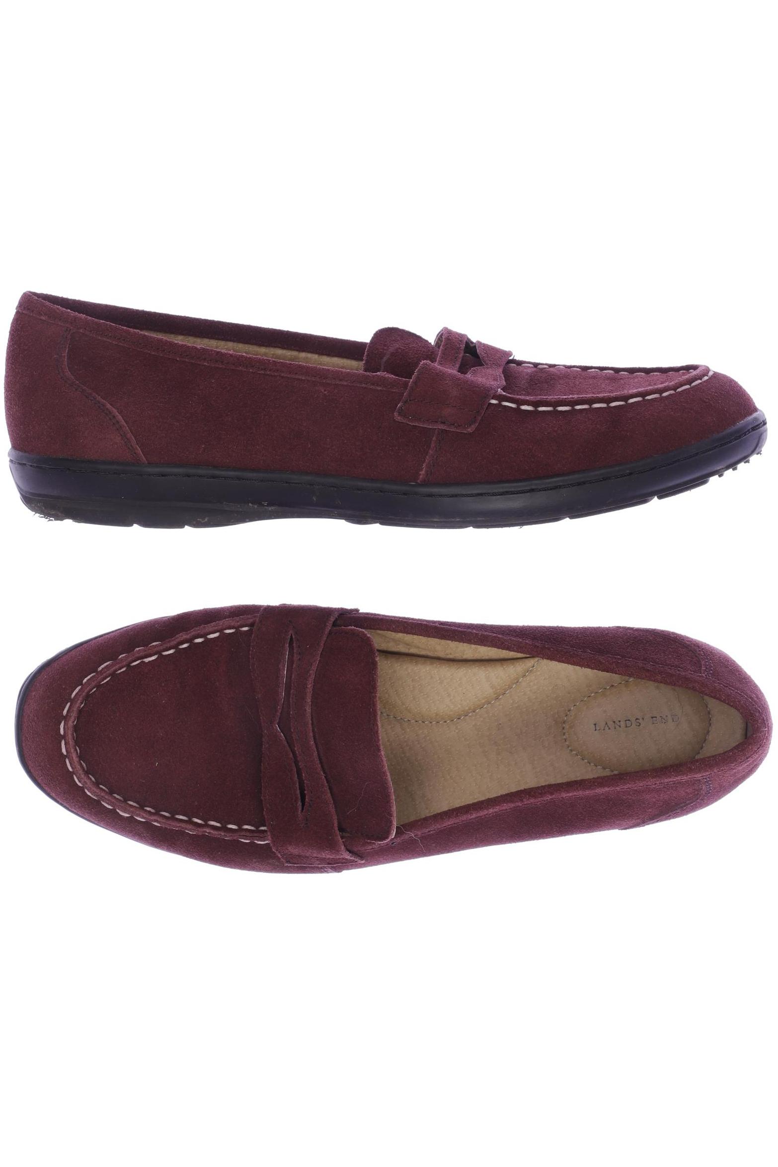 

Lands End Damen Halbschuh, bordeaux, Gr. 41.5