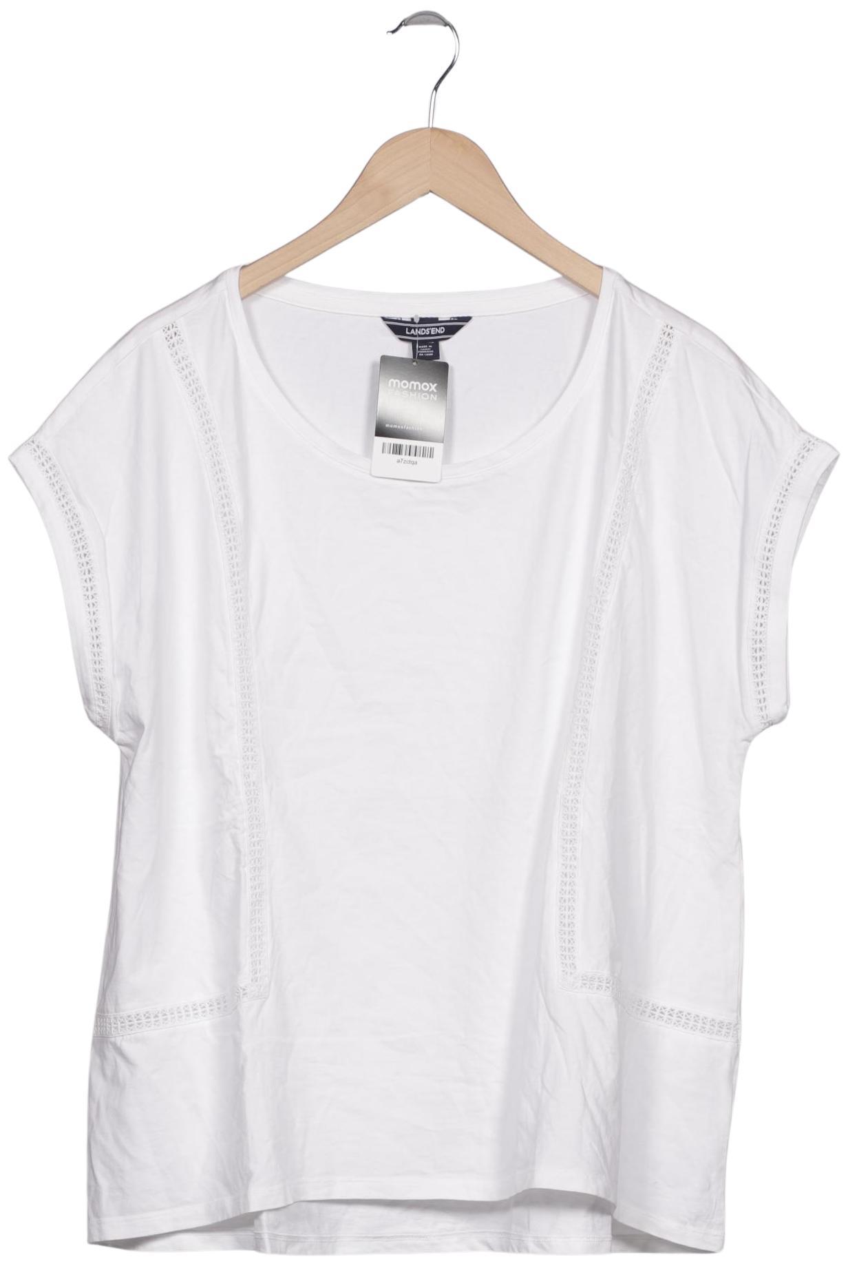 

Lands End Damen T-Shirt, weiß, Gr. 44