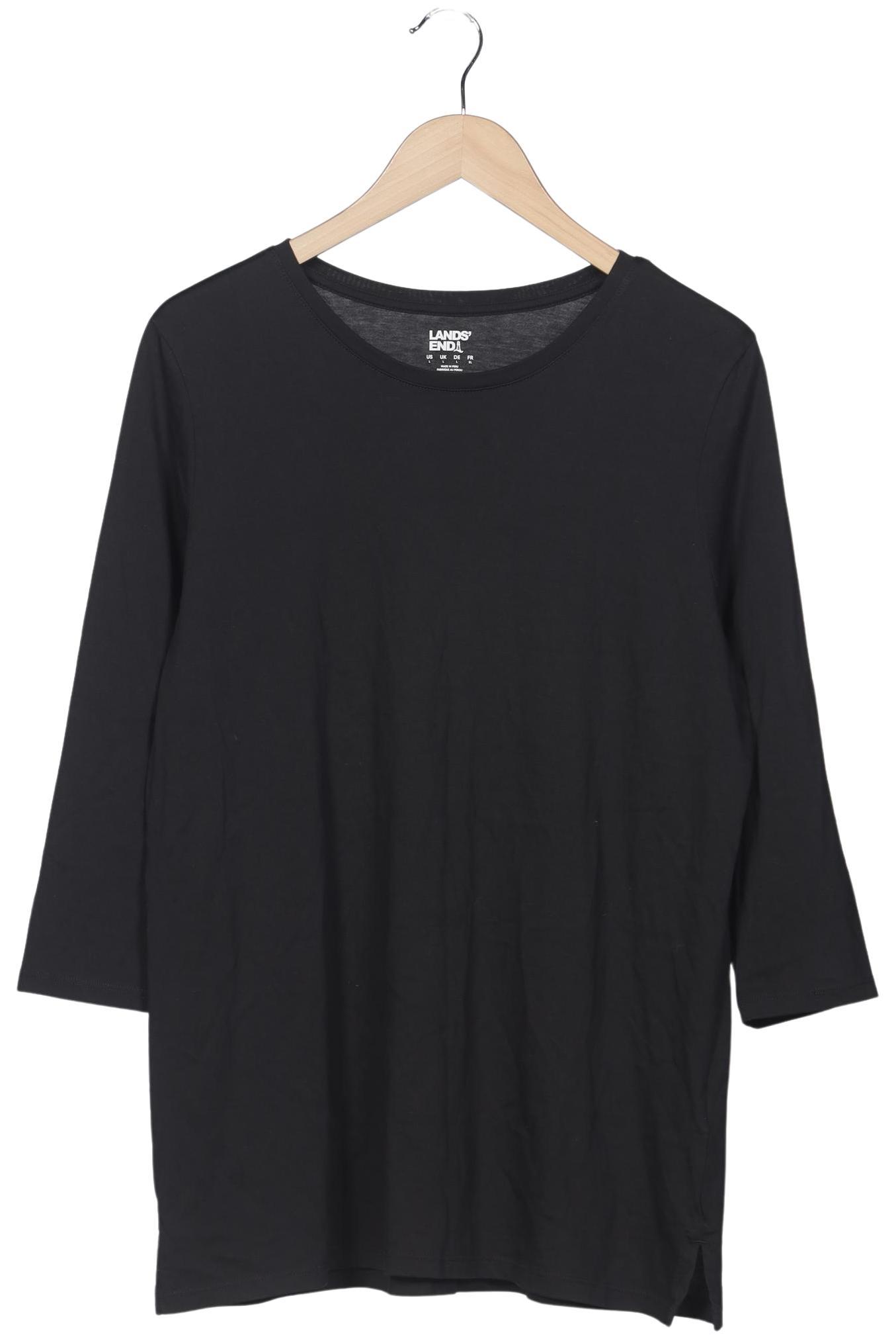 

Lands End Damen Langarmshirt, schwarz, Gr. 42