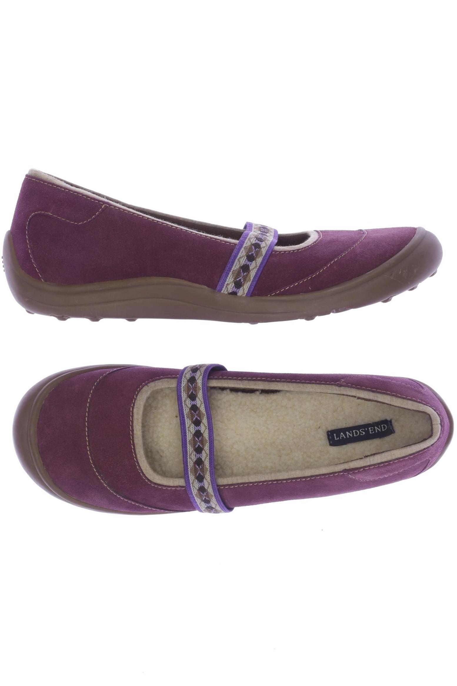 

Lands End Damen Ballerinas, bordeaux, Gr. 40