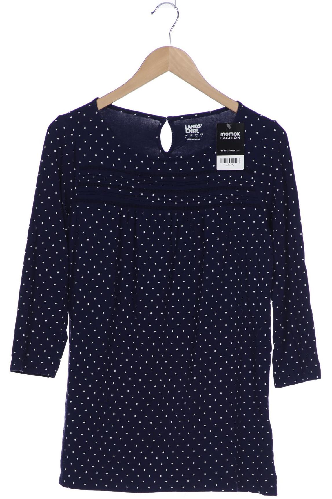 

Lands End Damen Langarmshirt, marineblau, Gr. 38