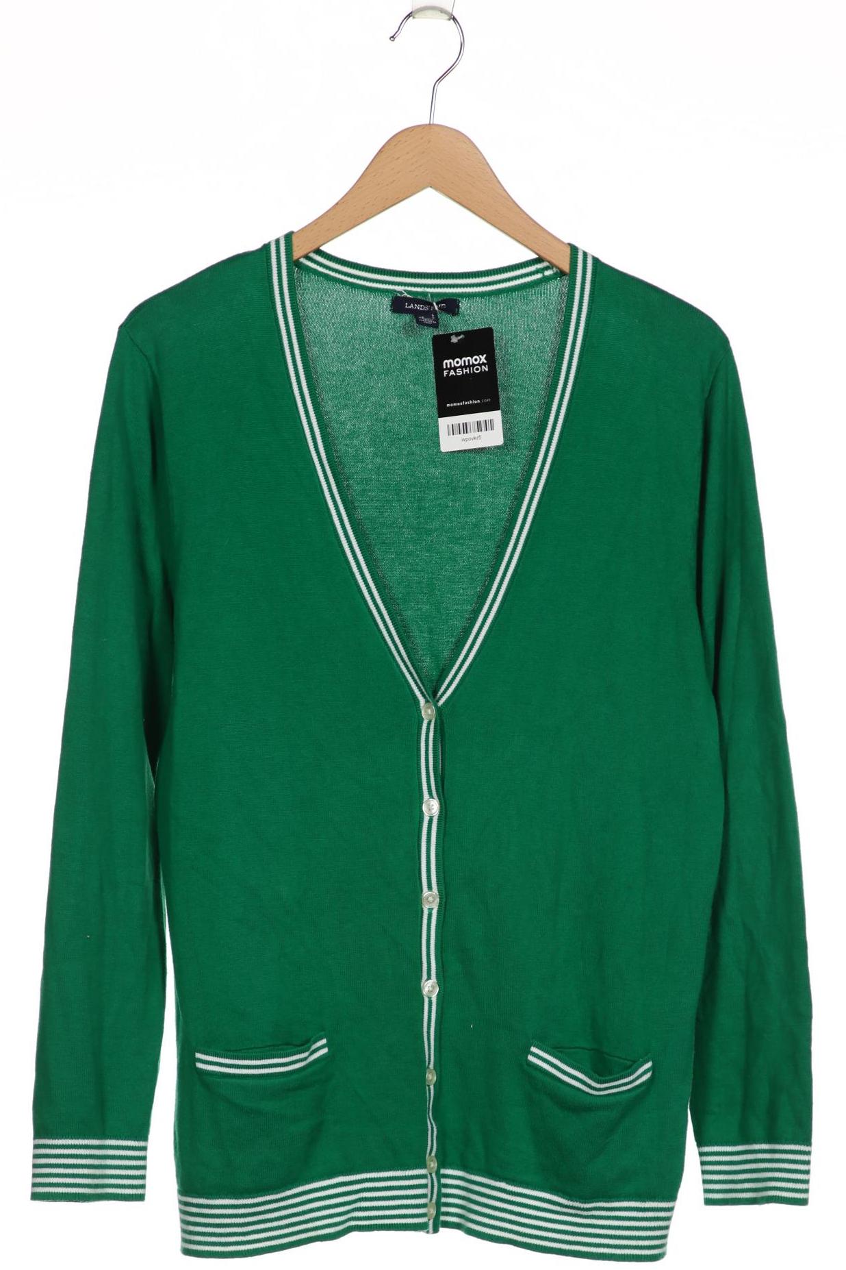 

Lands End Damen Strickjacke, grün, Gr. 42