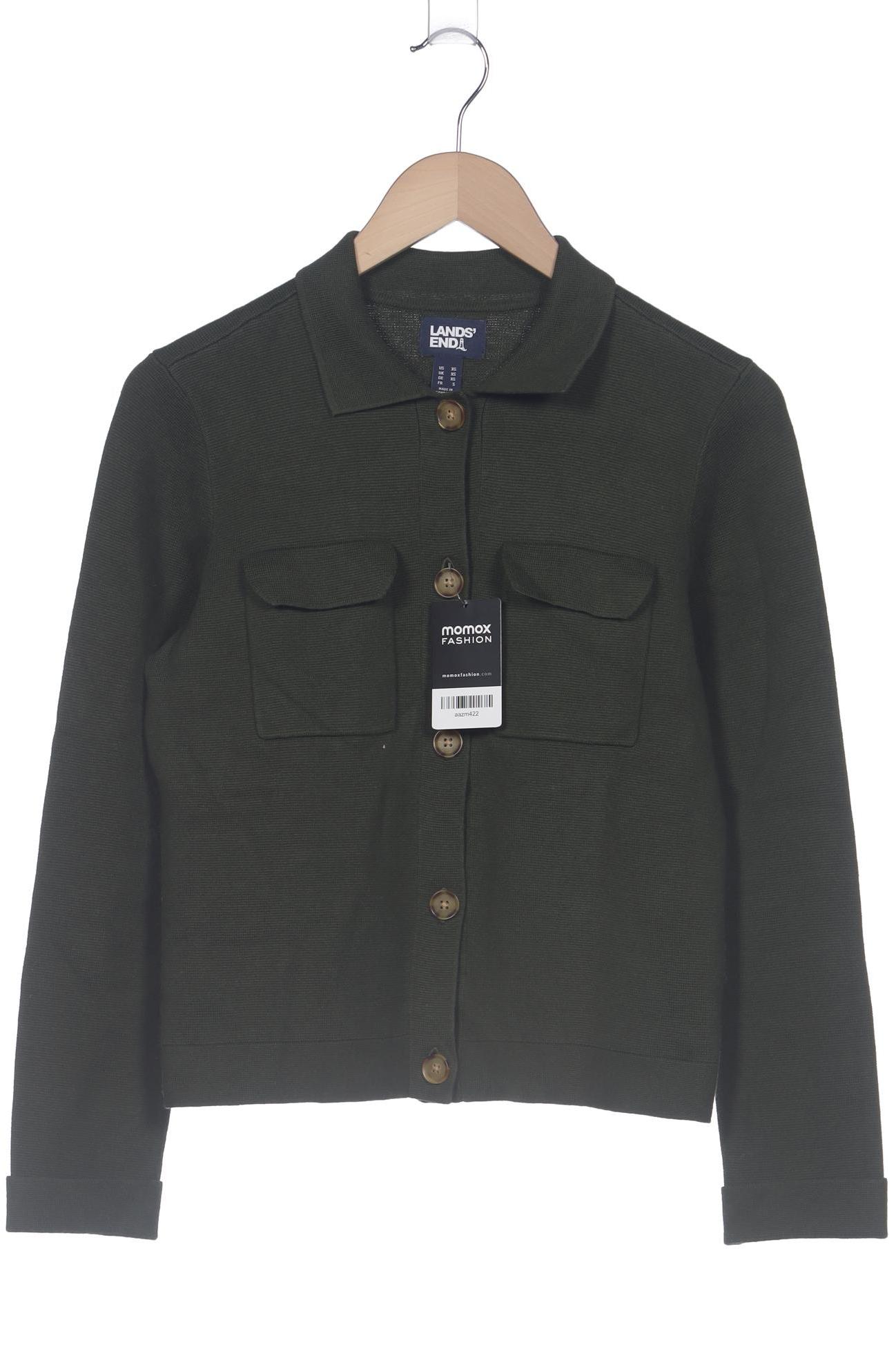 

Lands End Damen Strickjacke, grün, Gr. 34