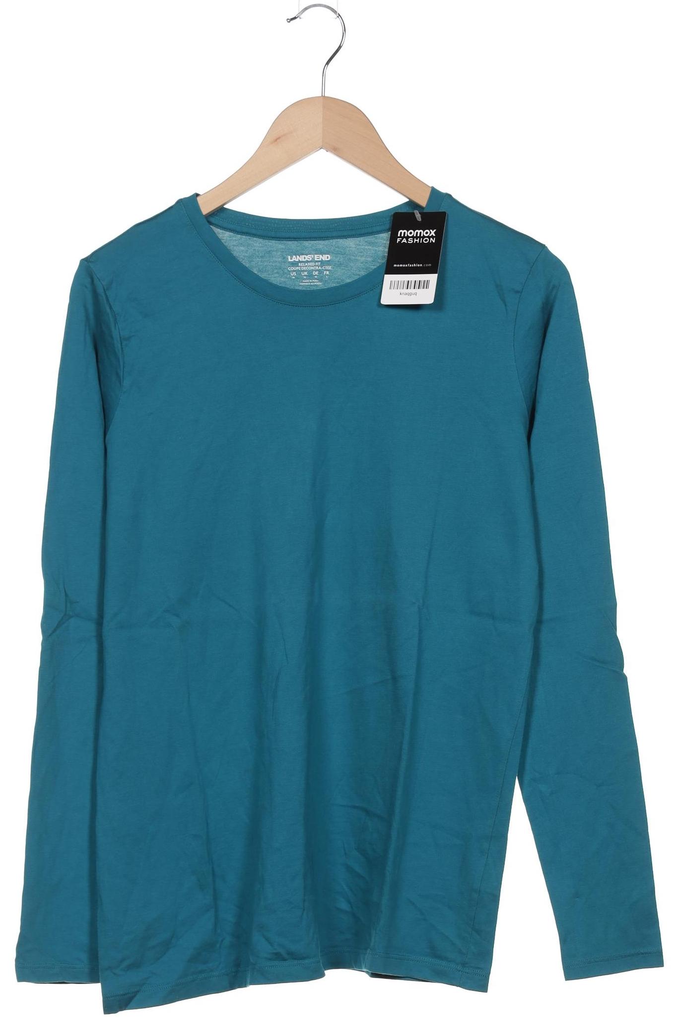 

Lands End Damen Langarmshirt, türkis, Gr. 38