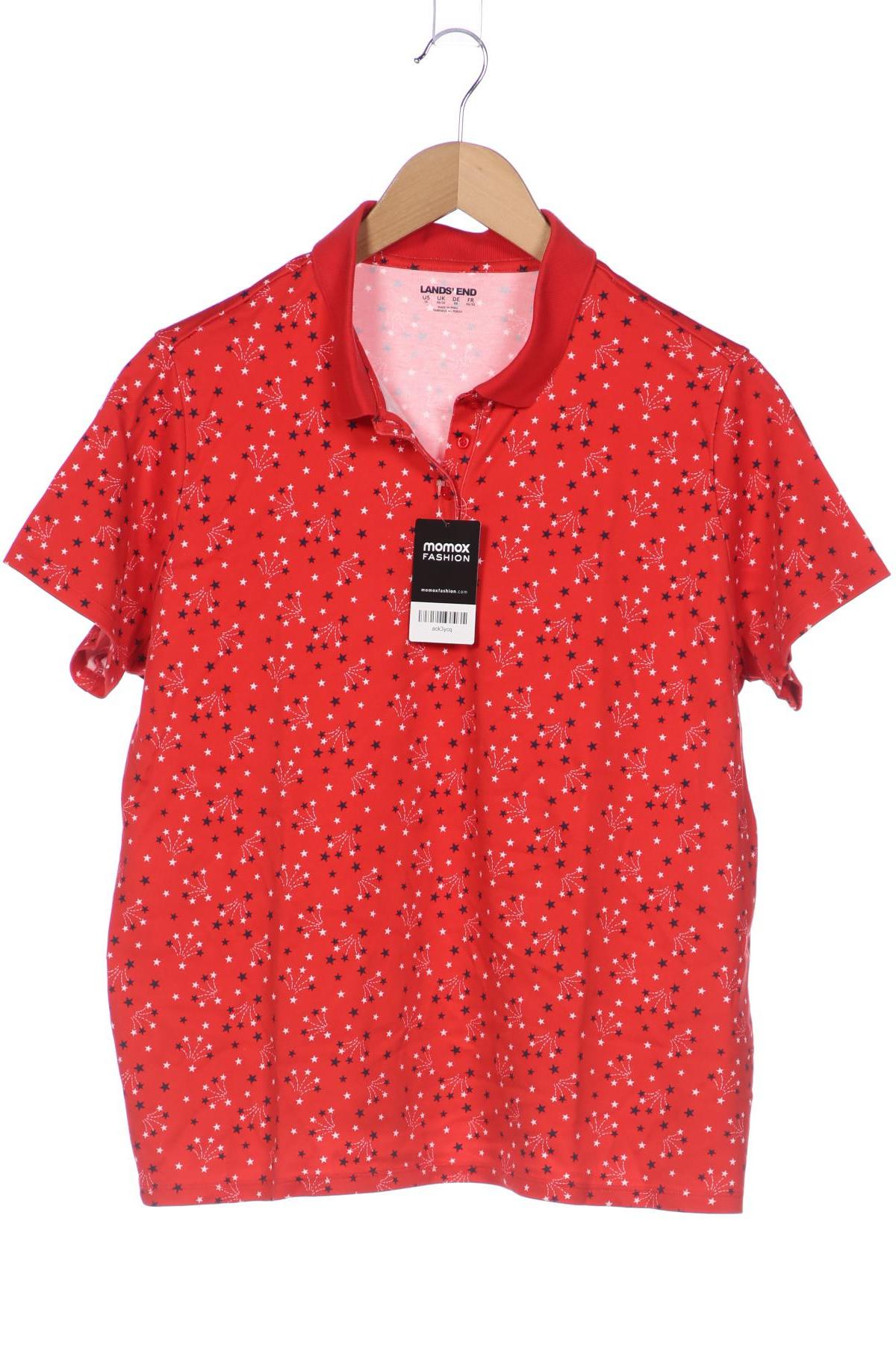 

Lands End Damen Poloshirt, rot, Gr. 50