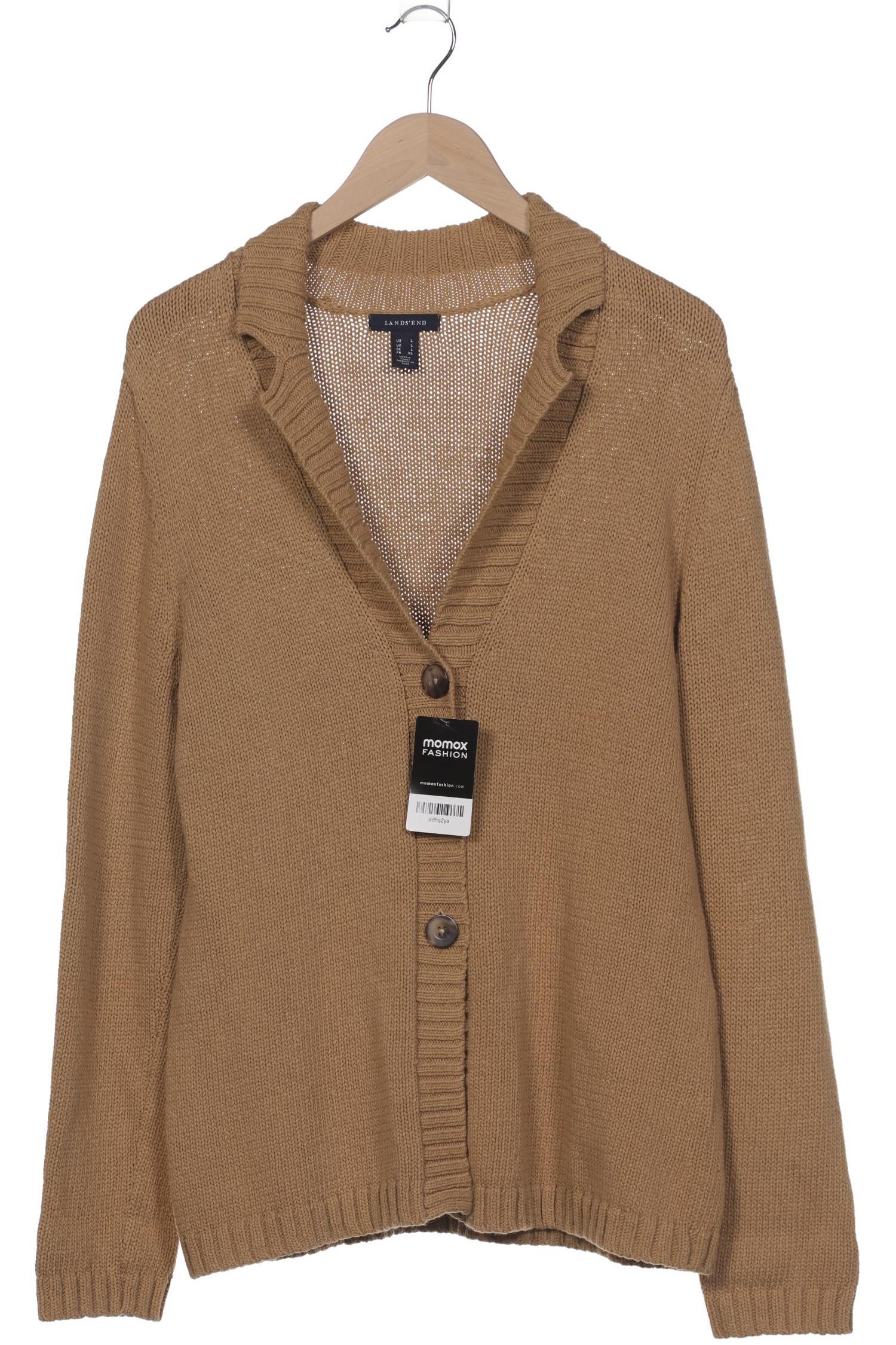 

Lands End Damen Strickjacke, beige, Gr. 42