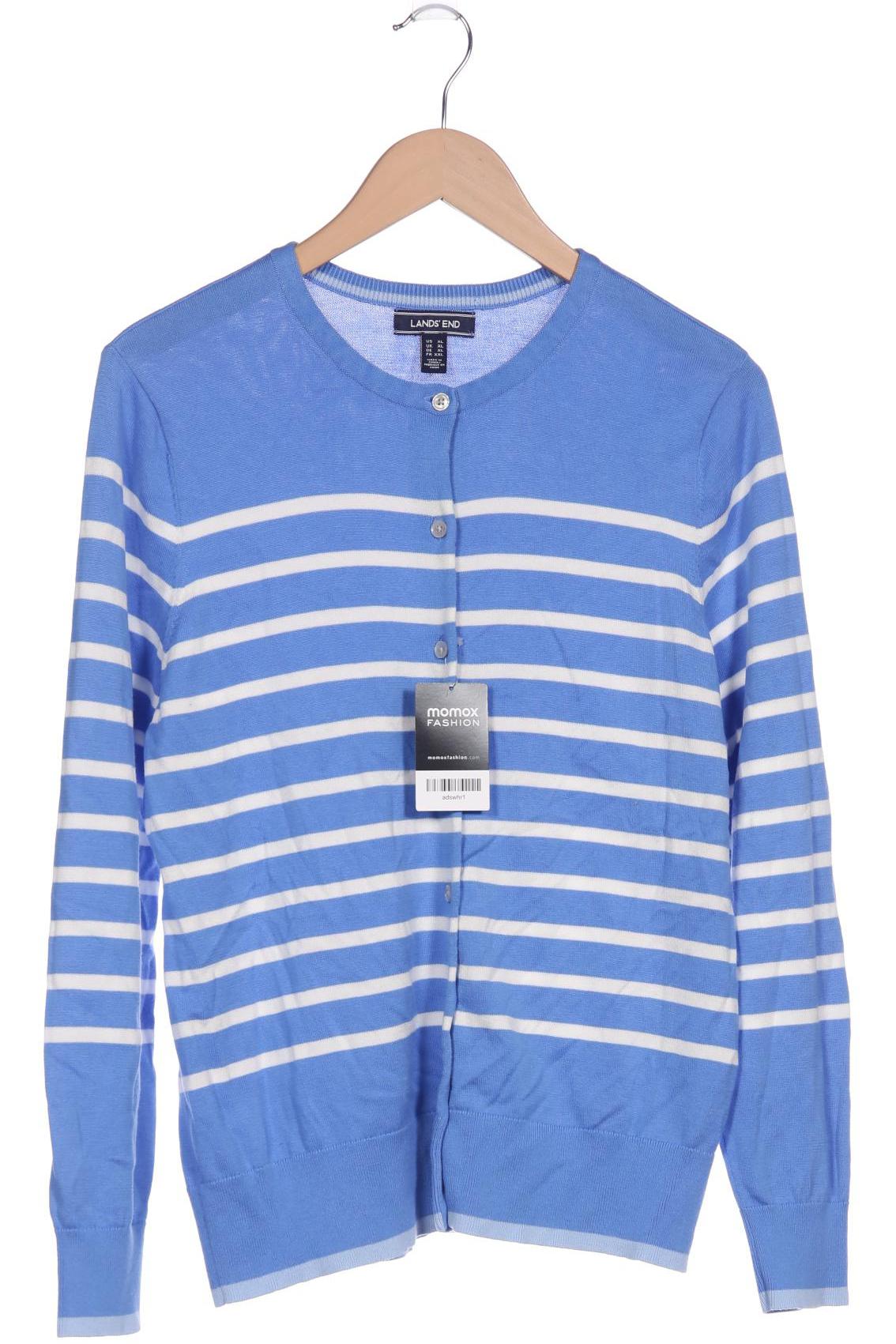 

Lands End Damen Strickjacke, blau, Gr. 44