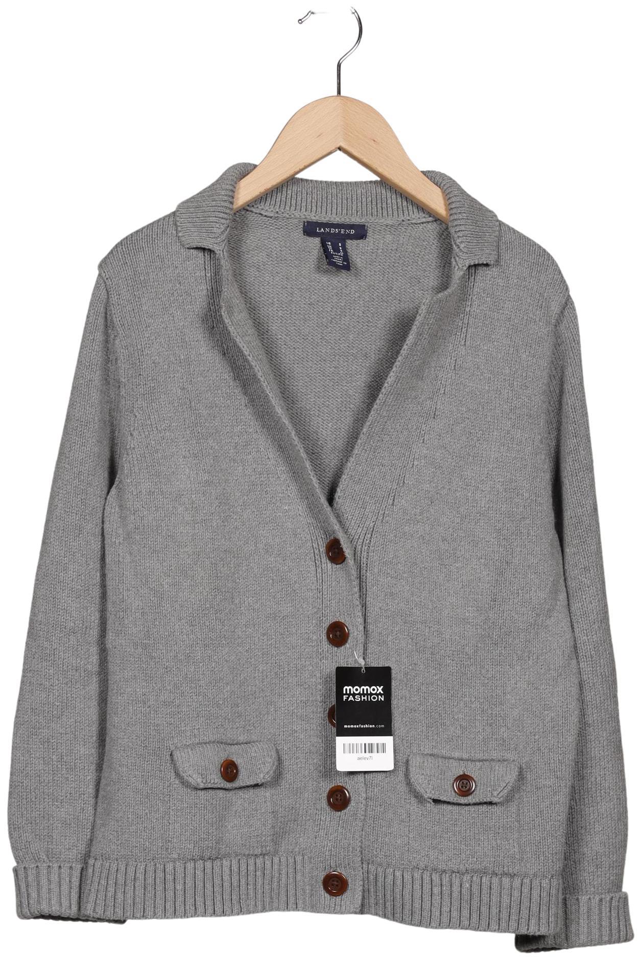 

Lands End Damen Strickjacke, grau, Gr. 36