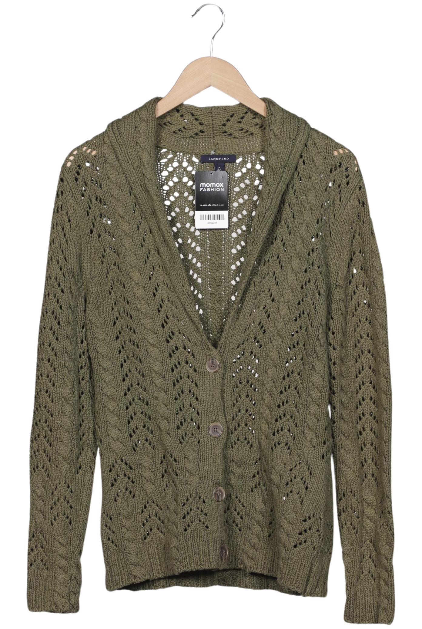 

Lands End Damen Strickjacke, grün, Gr. 38