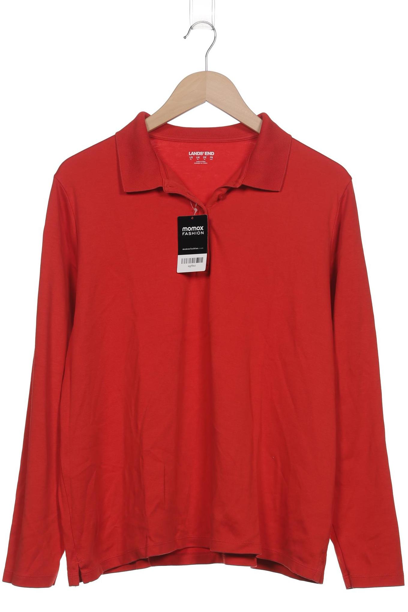 

Lands End Damen Langarmshirt, rot, Gr. 44