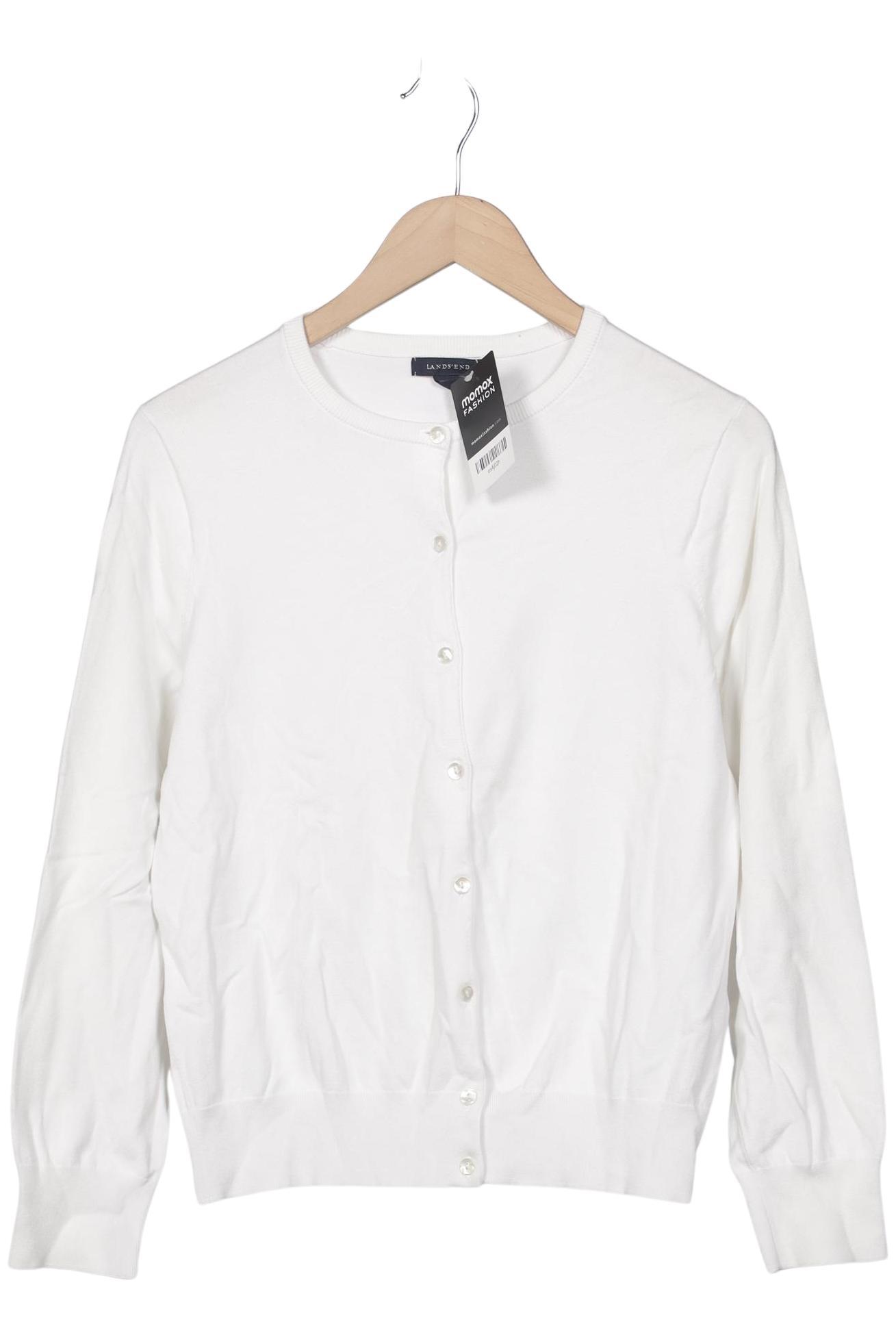 

Lands End Damen Strickjacke, weiß, Gr. 38
