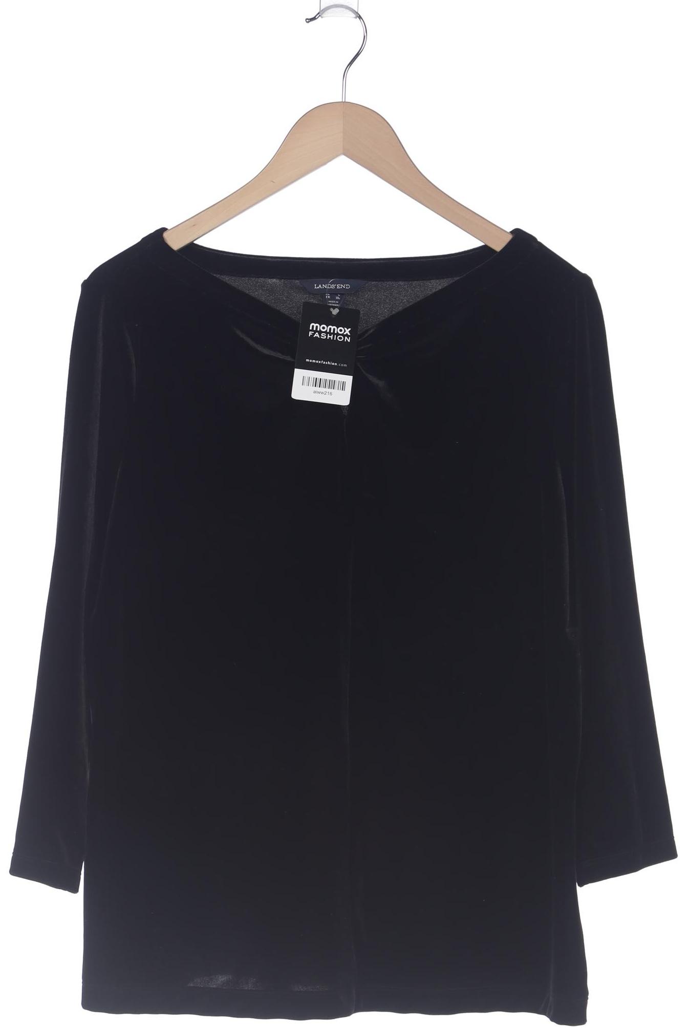 

Lands End Damen Langarmshirt, schwarz, Gr. 42