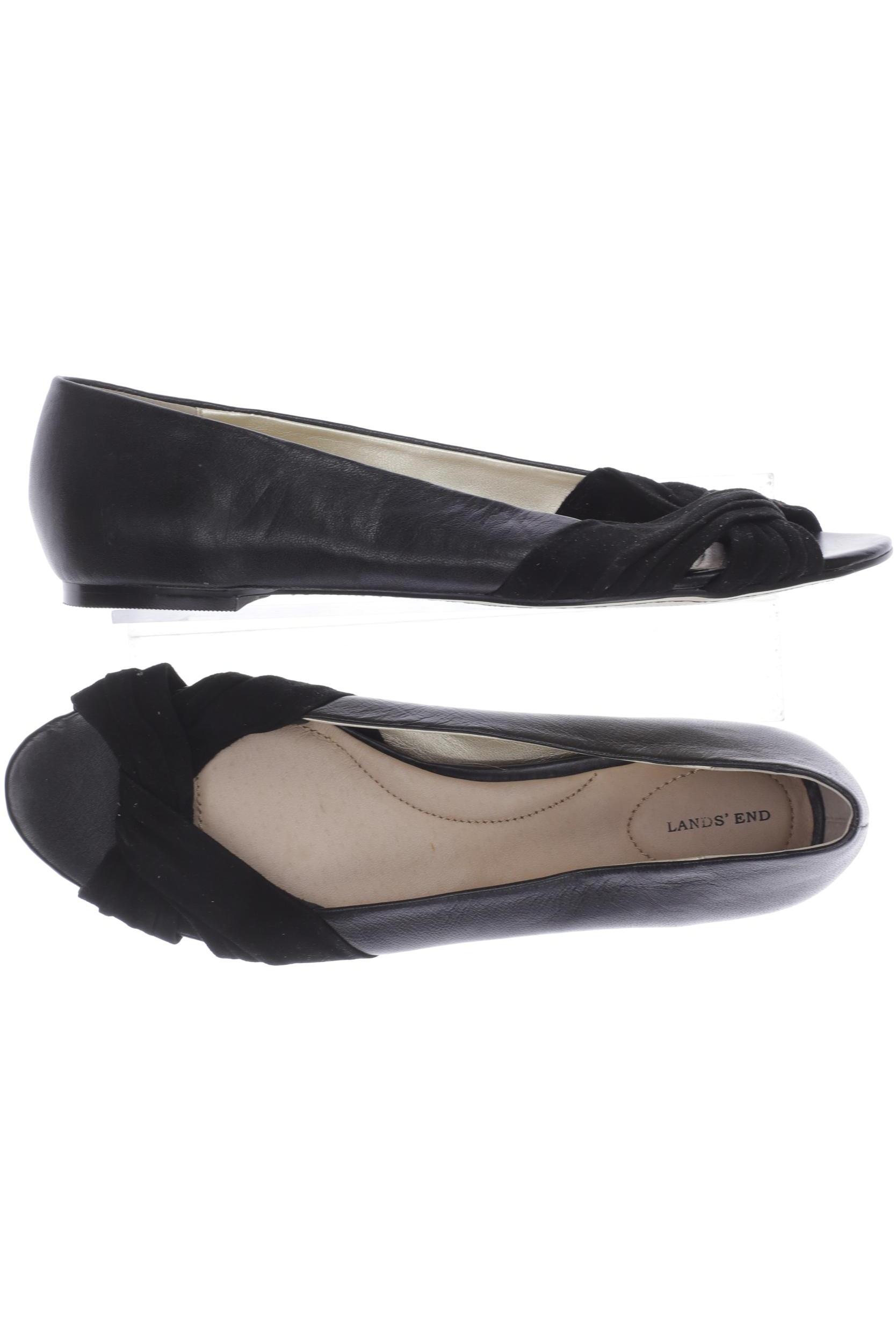 

Lands End Damen Sandale, schwarz, Gr. 39