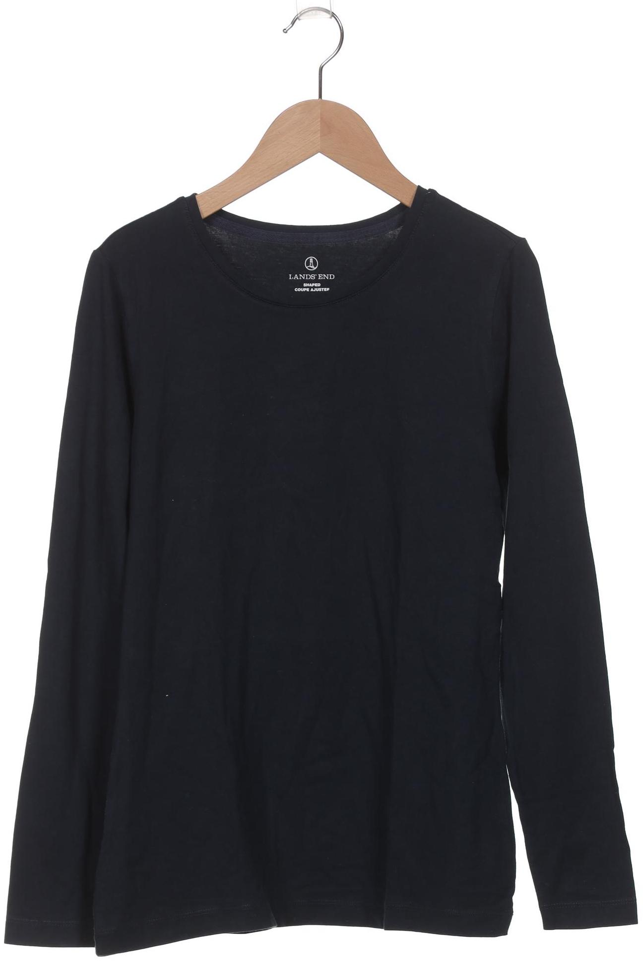 

Lands End Damen Langarmshirt, marineblau, Gr. 38