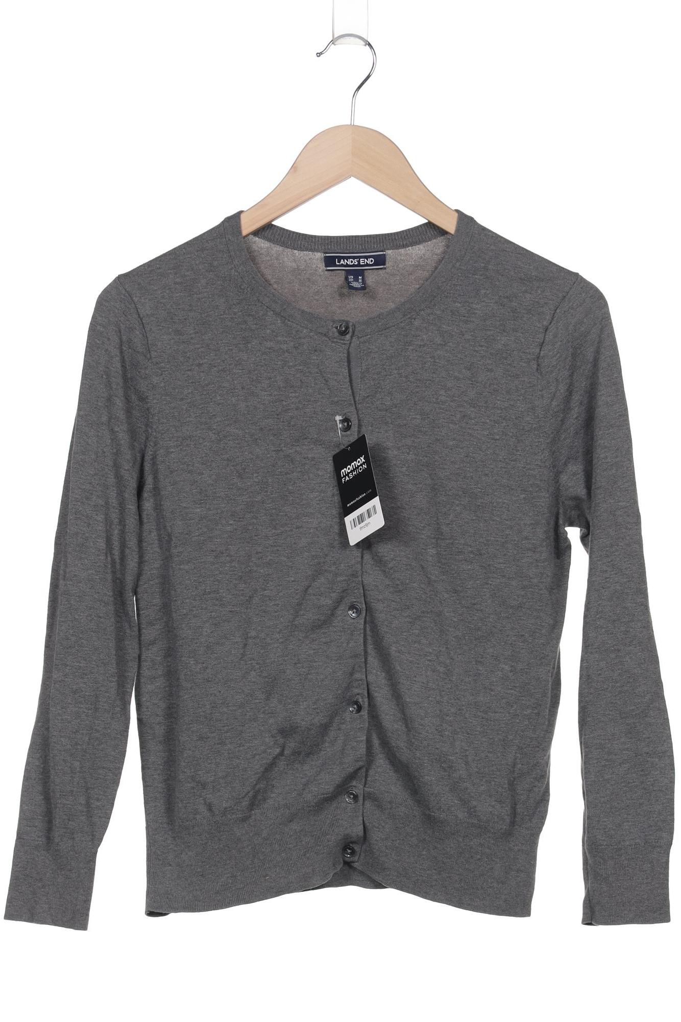 

Lands End Damen Strickjacke, grau, Gr. 38