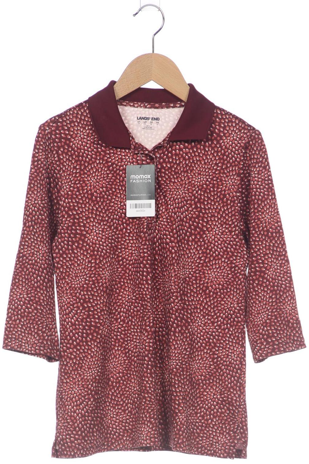 

Lands End Damen Langarmshirt, bordeaux, Gr. 34