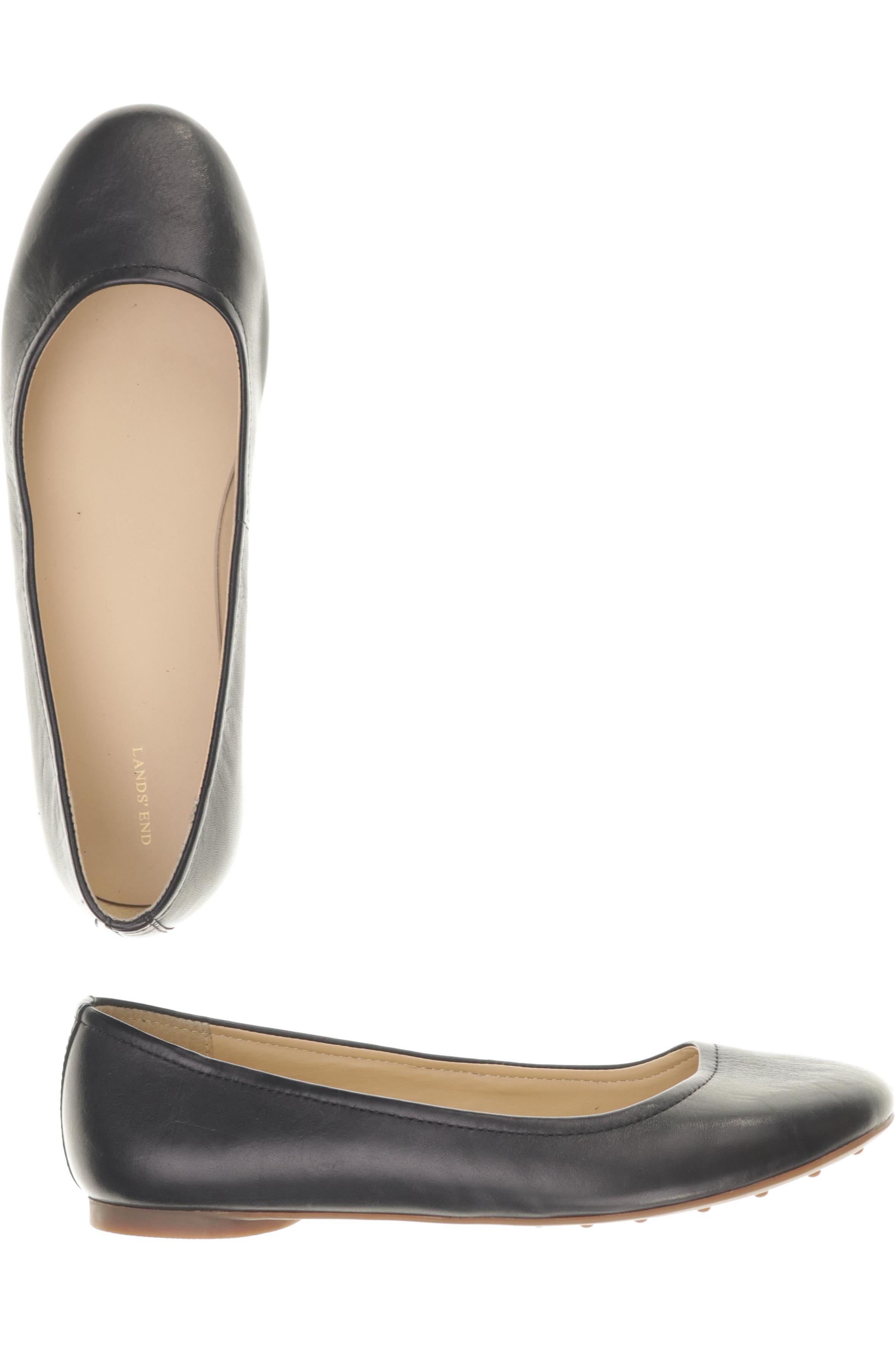 

Lands End Damen Ballerinas, schwarz, Gr. 9