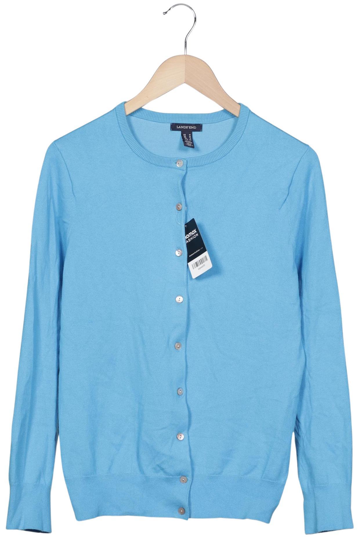 

Lands End Damen Strickjacke, blau, Gr. 38