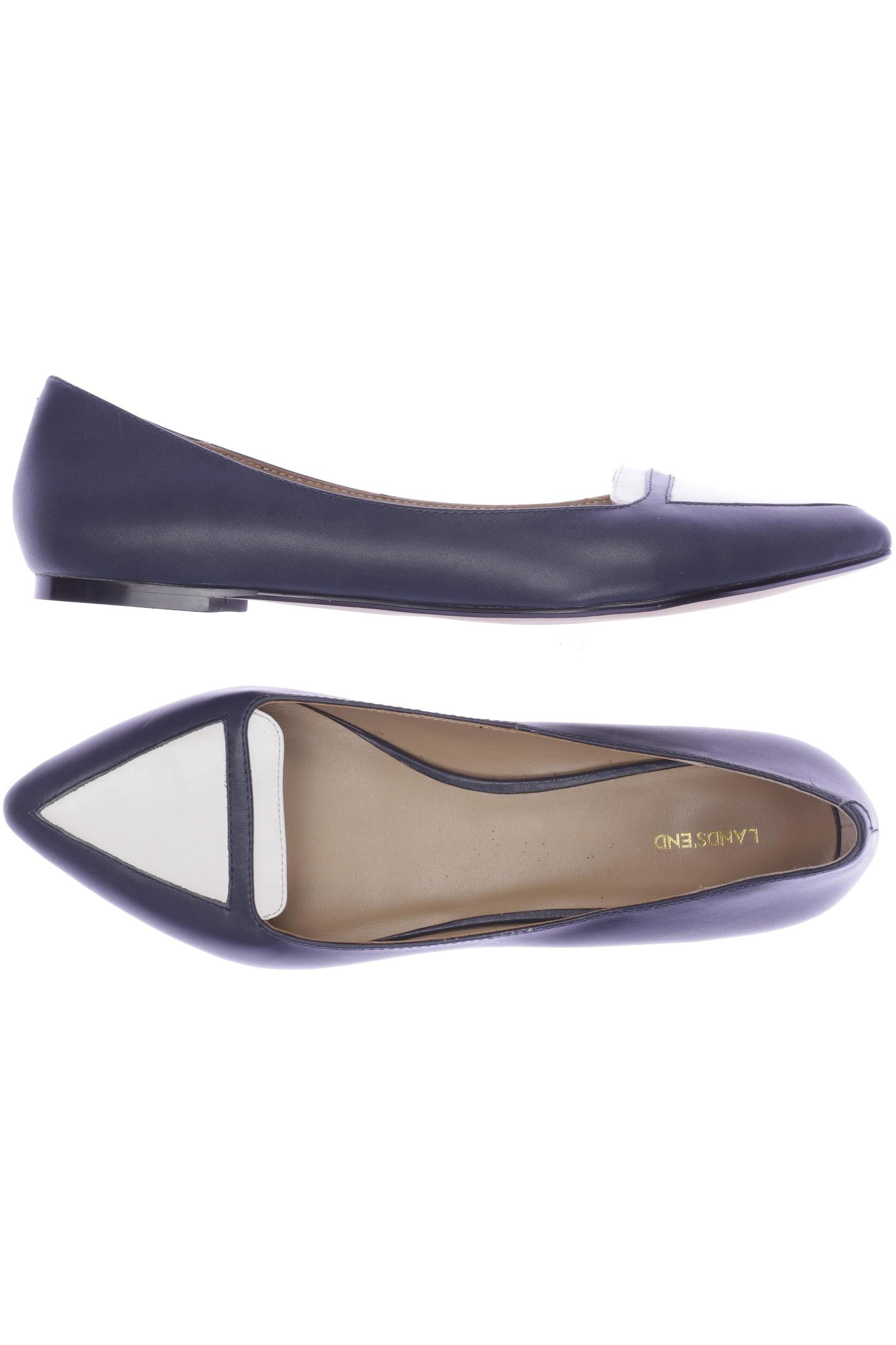 

Lands End Damen Halbschuh, marineblau, Gr. 41.5