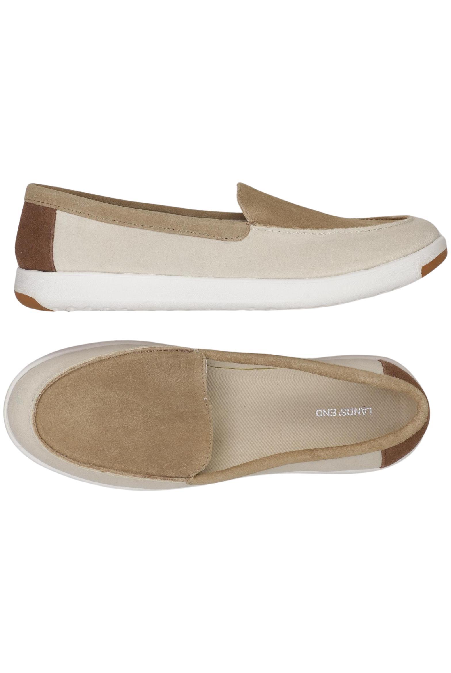 

Lands End Damen Halbschuh, beige, Gr. 40